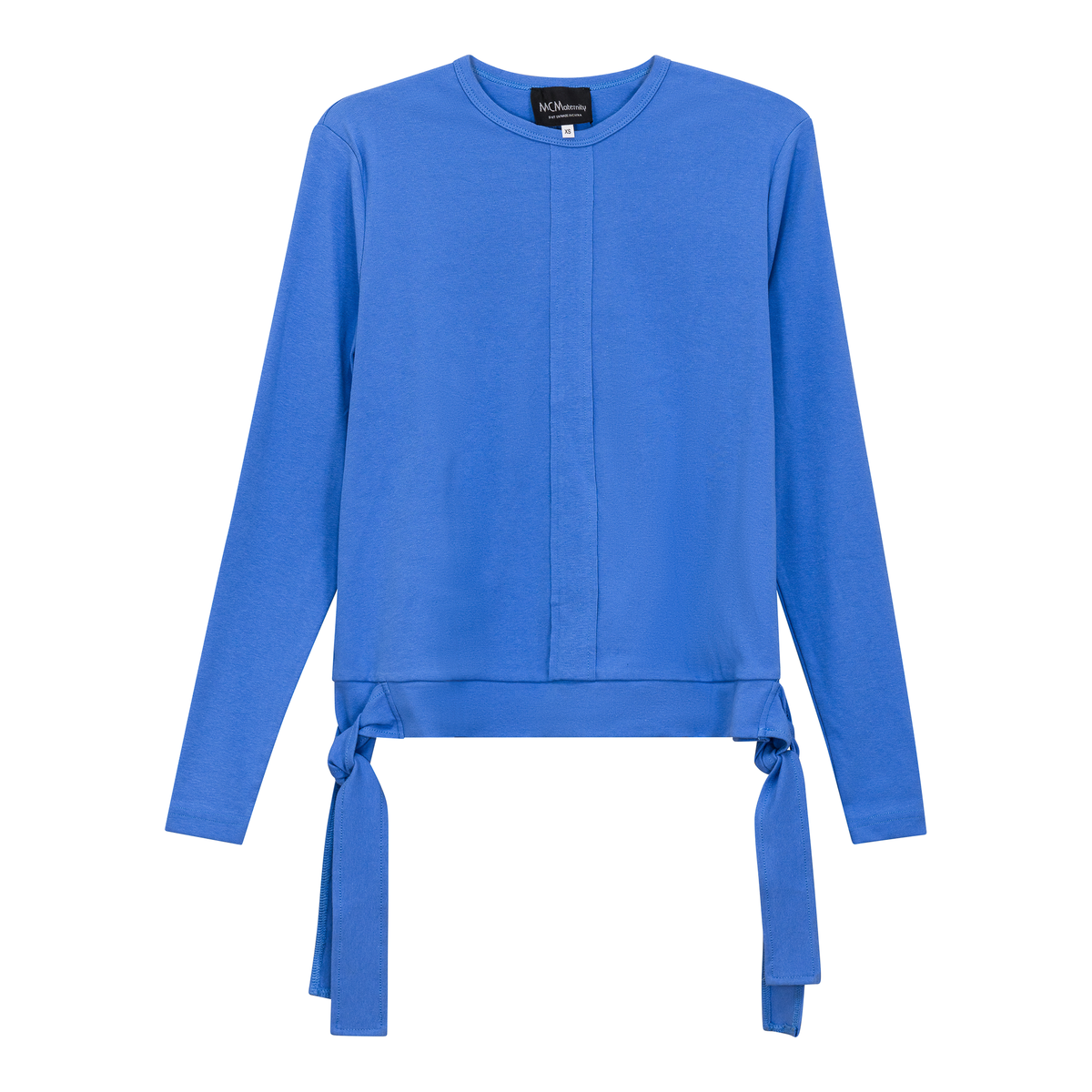 Maternity Wrap Look Tee in Light Sapphire by MCM