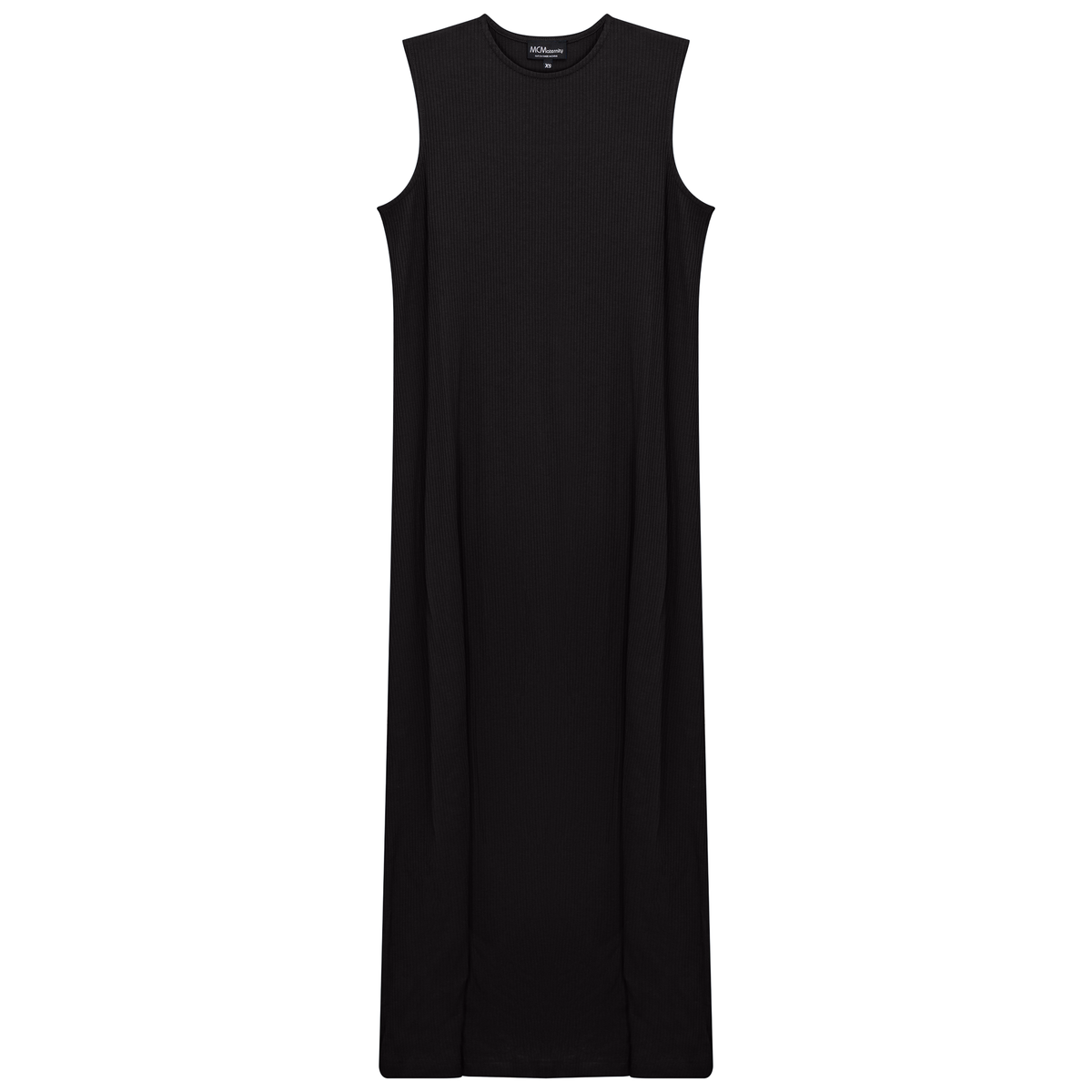 Maternity Ribbed Midi Dress in Black by MCM