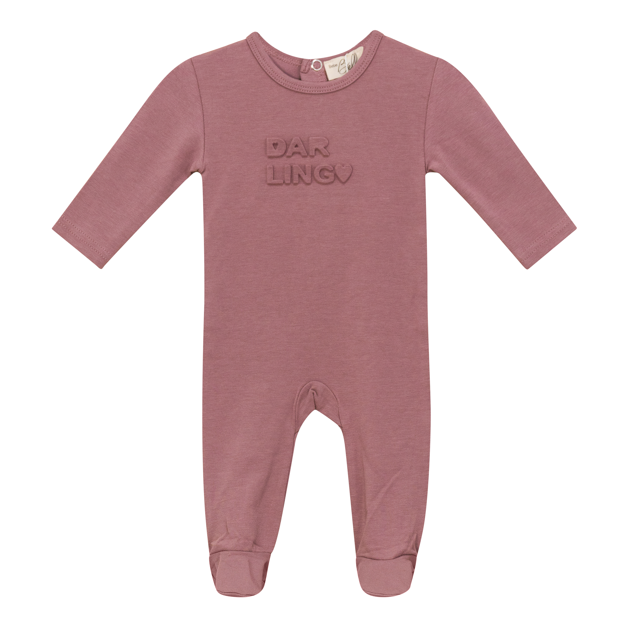 Charming and Darling Print Onesie in Rose by Bebe Bella