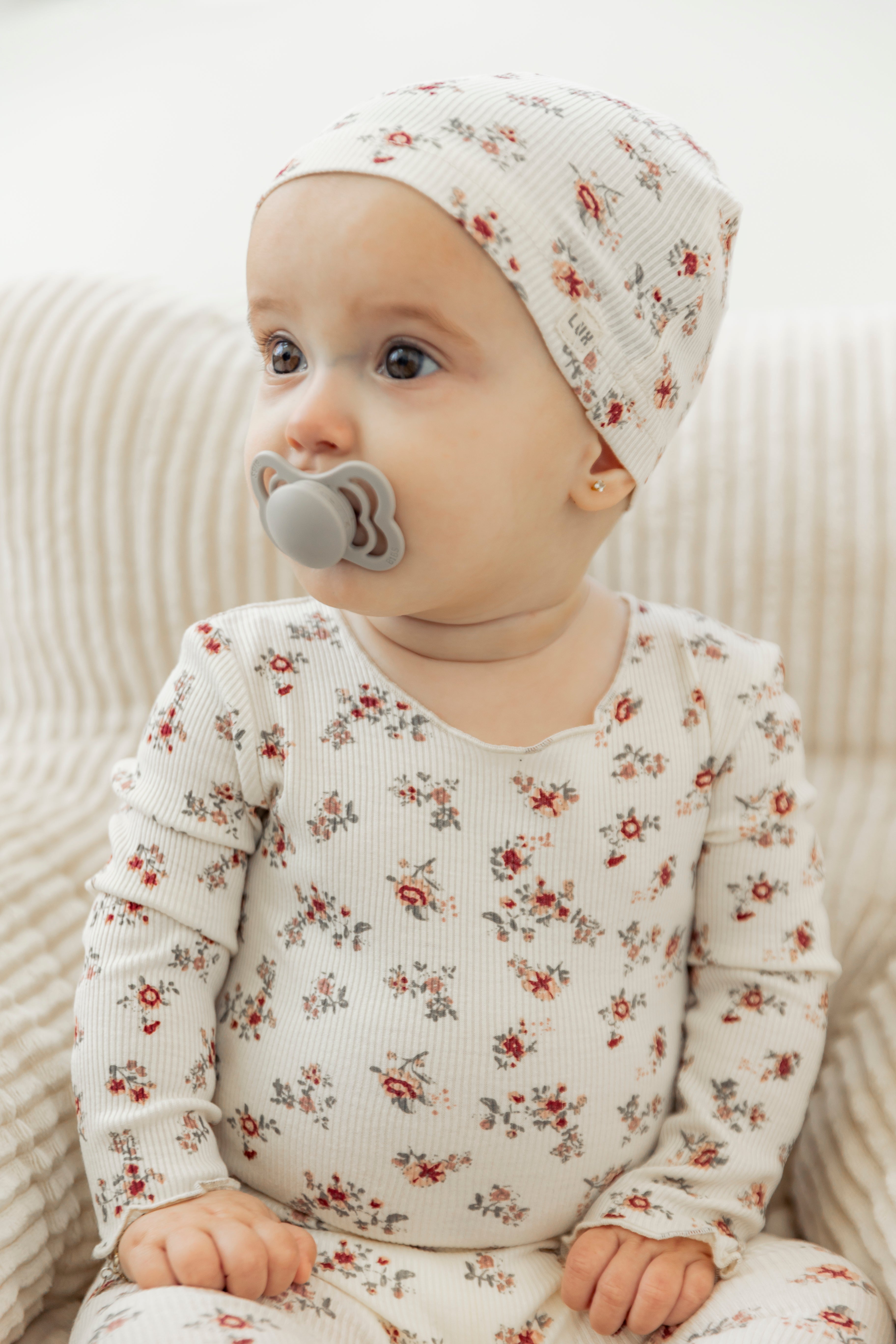 Floral Dream Onesie and Hat in by Lux Baby