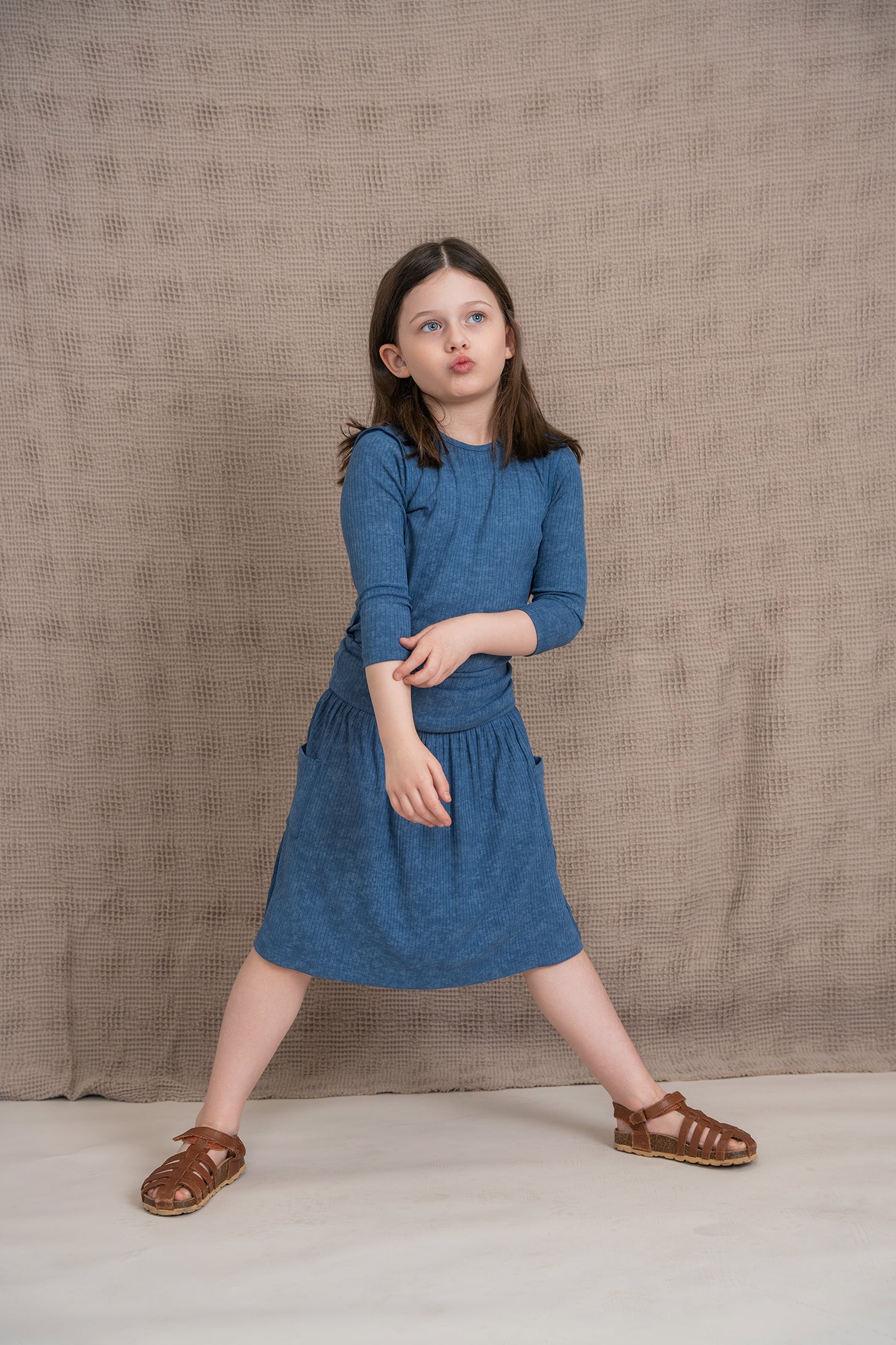 Distressed Rib Top in by Peek a boo