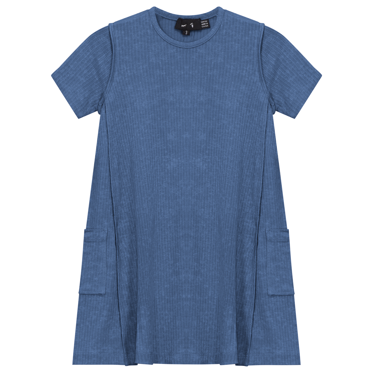 Distressed Dress in Dark Denim by Peek a boo