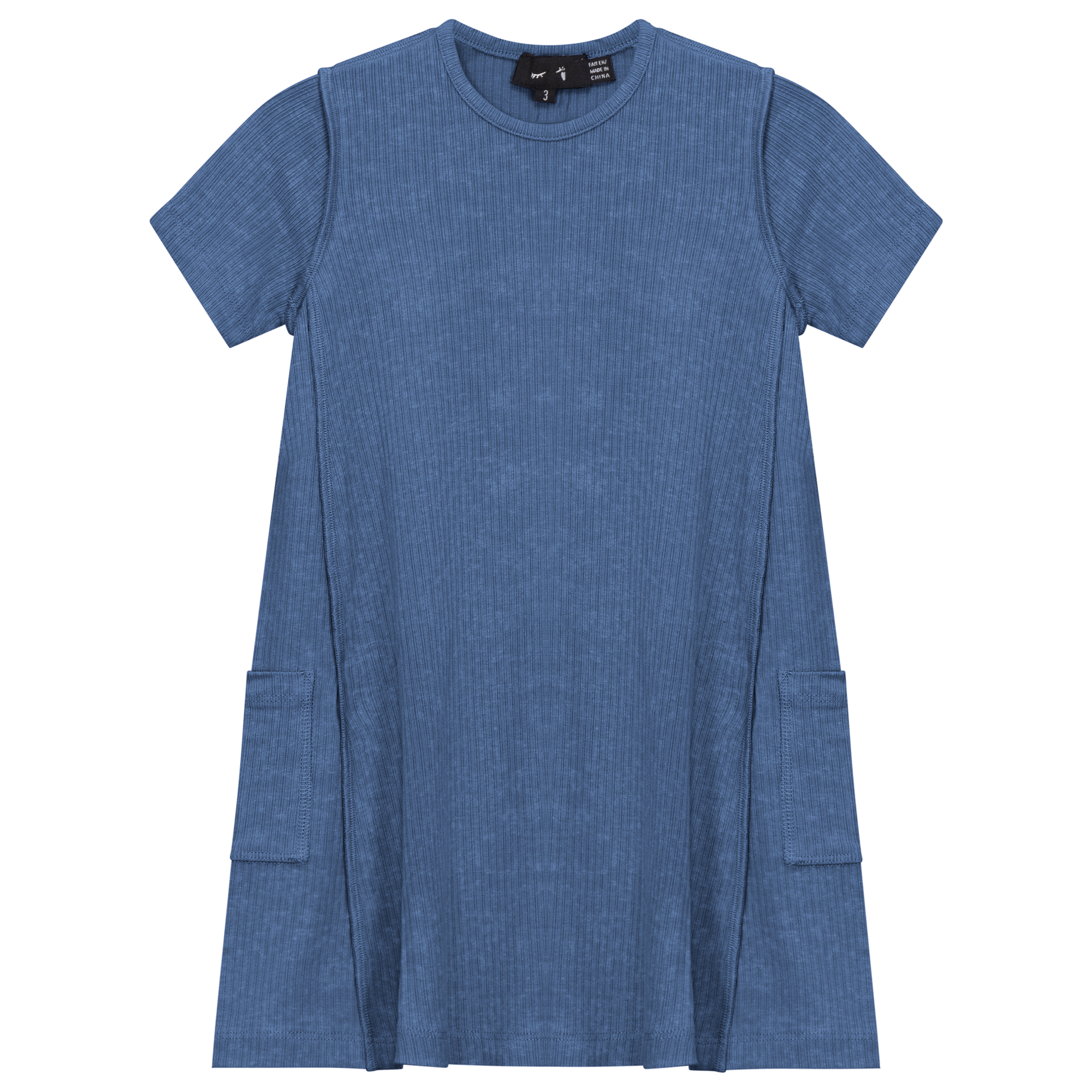 Distressed Dress in Dark Denim by Peek a boo