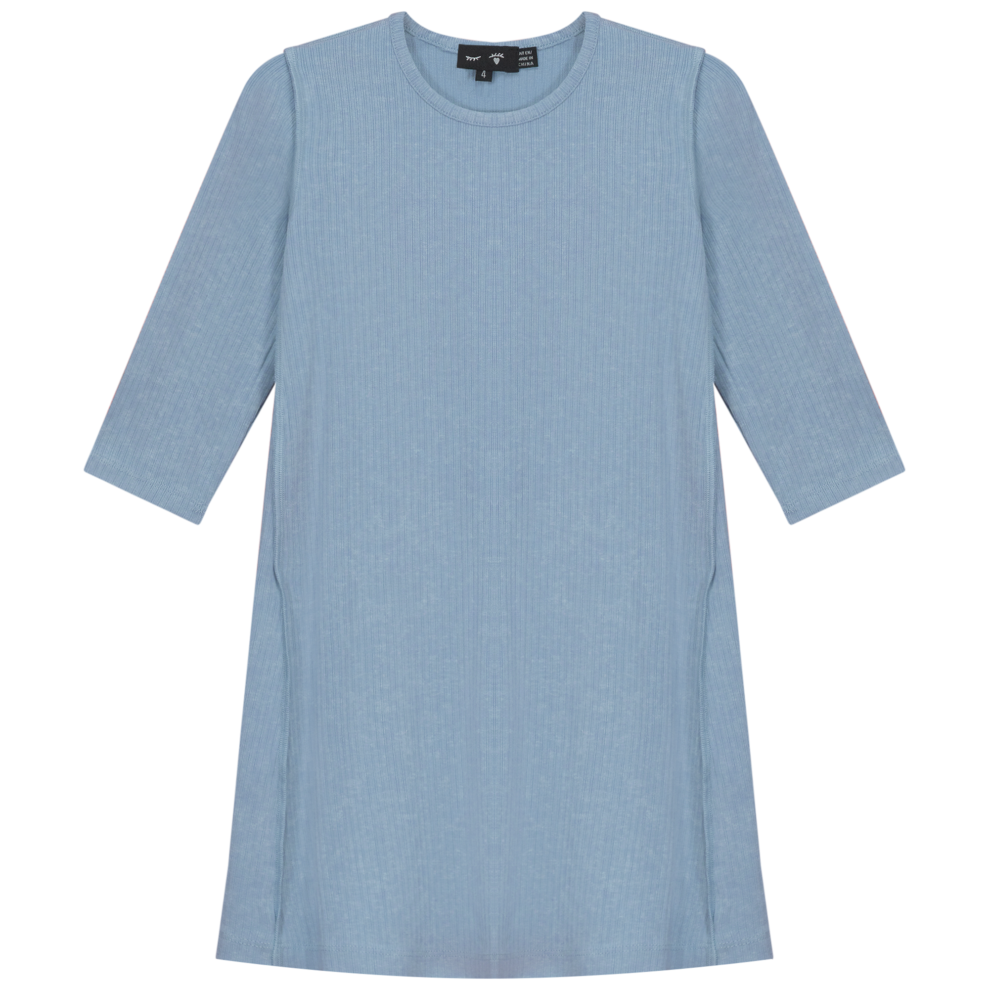 Distressed Dress in Dark Denim by Peek a boo