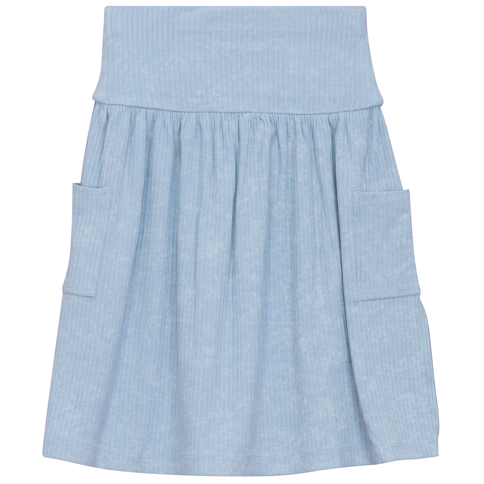 Distressed Skirt in Dusty Blue by Peek a boo