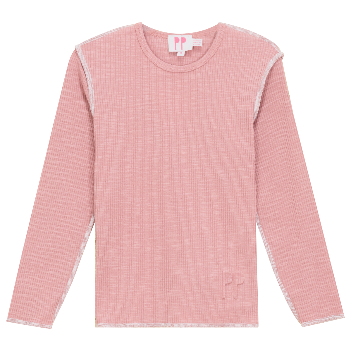 Heather Rib T-Shirt in Pink by Pinky Promise