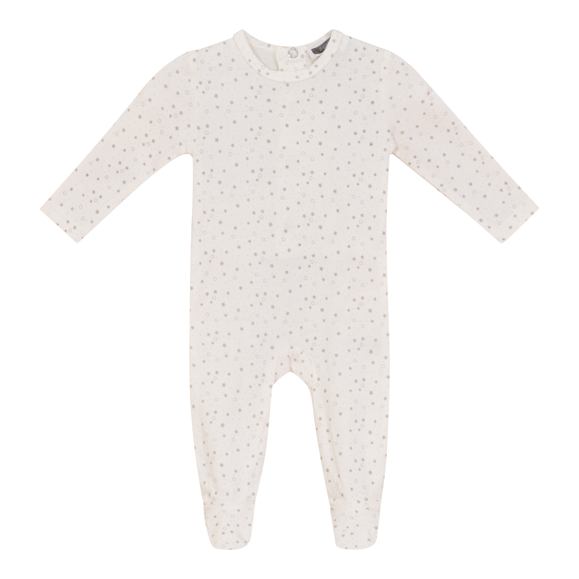 Star Print Onesie in Cream by Whipped Cocoa