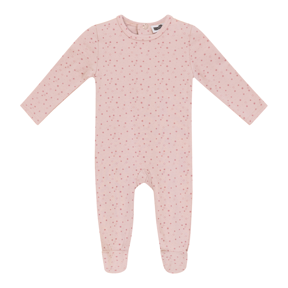 Star Print Onesie in Pink by Whipped Cocoa