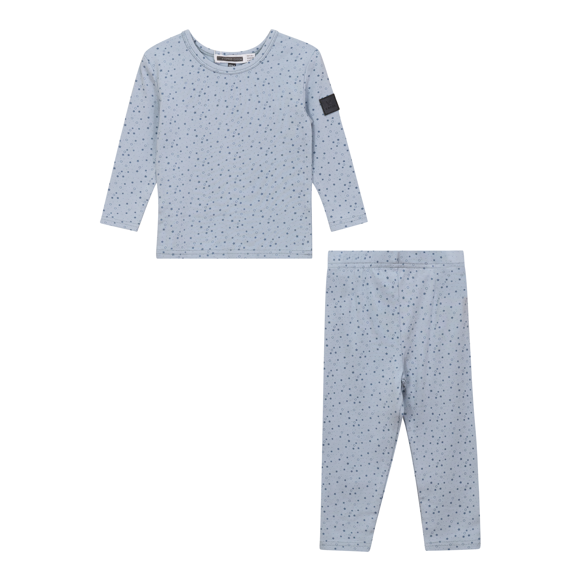 Star Print 2Pc Set in Blue by Whipped Cocoa