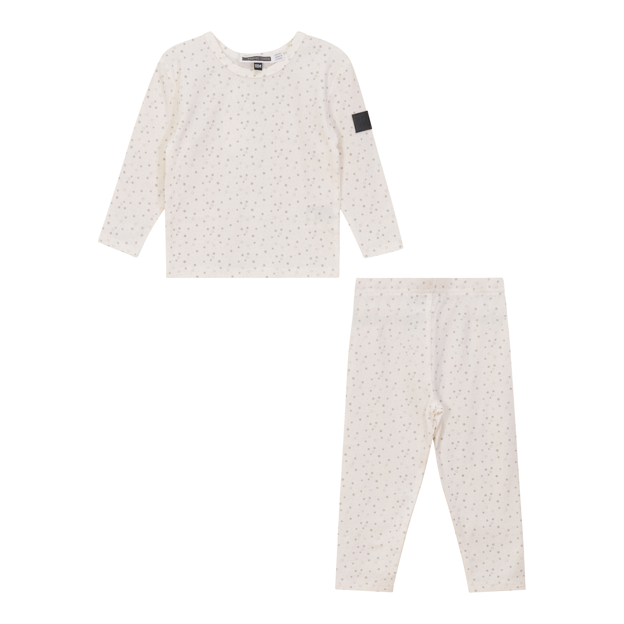 Star Print 2Pc Set in Cream by Whipped Cocoa