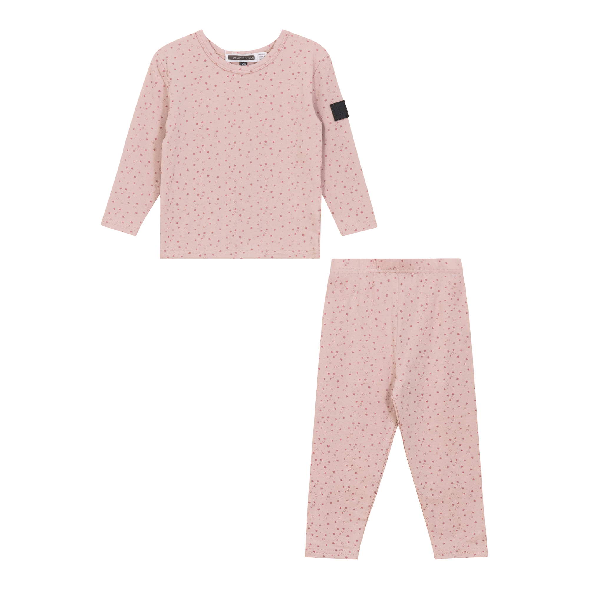 Star Print 2Pc Set in Pink by Whipped Cocoa