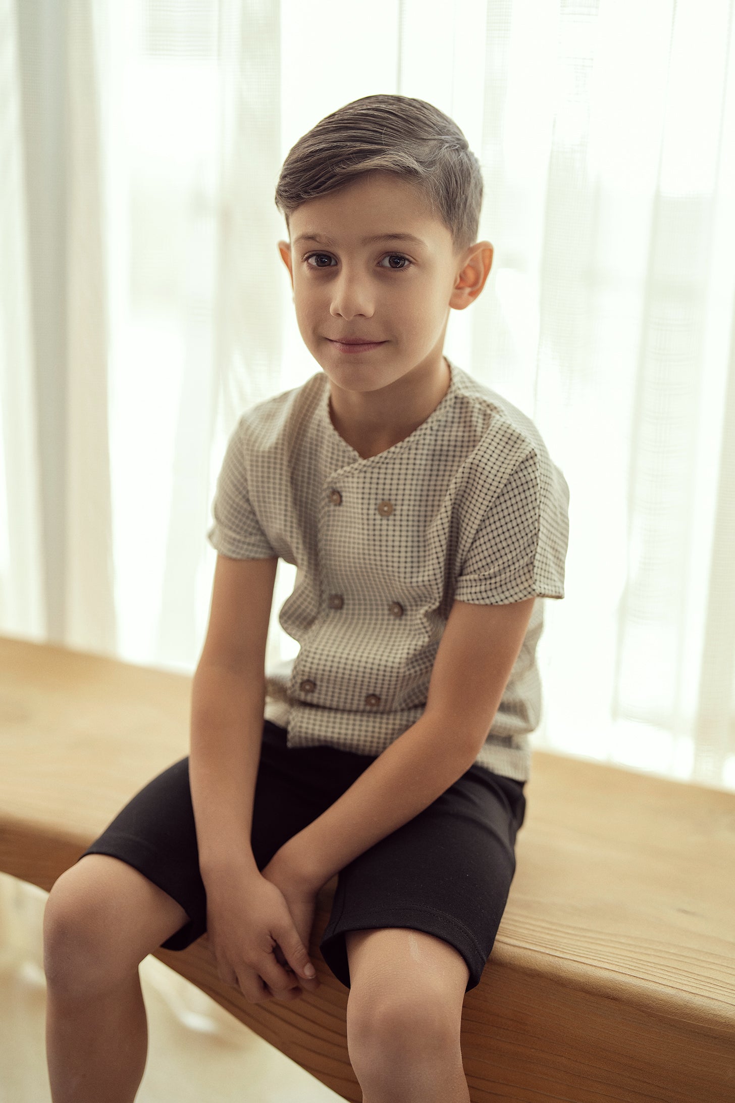 Woven Checkered Shirt in by Mr. Mr.