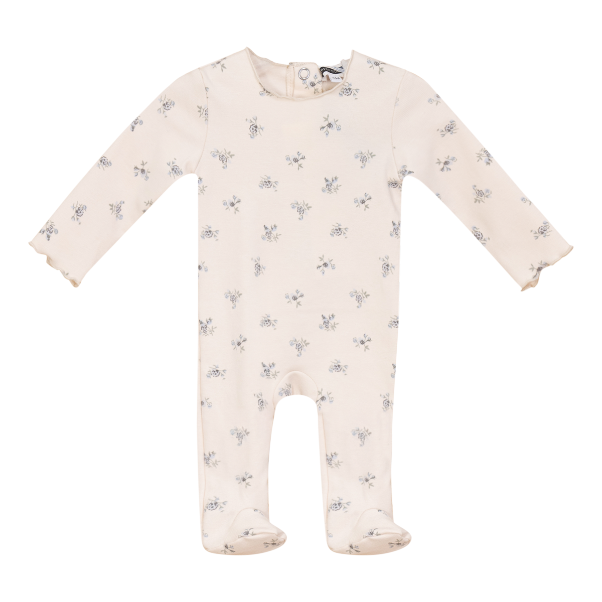 Floral Print Onesie in Blue by Whipped Cocoa