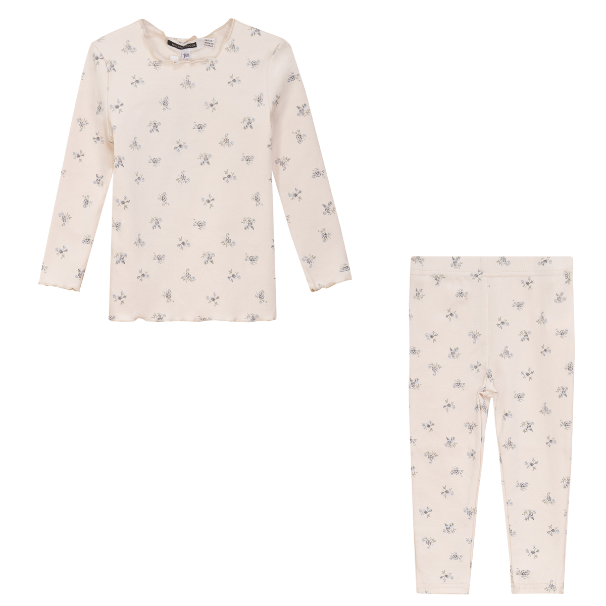 Floral Print 2Pc Set in Blue by Whipped Cocoa