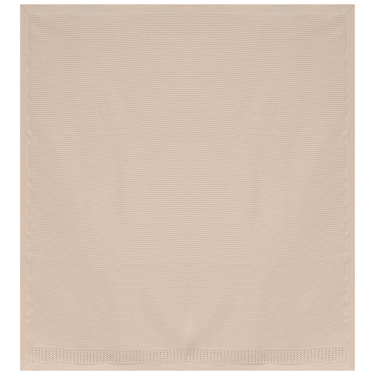 Holed Rib Knit Blanket in Dark Almond One Size by Space Grey