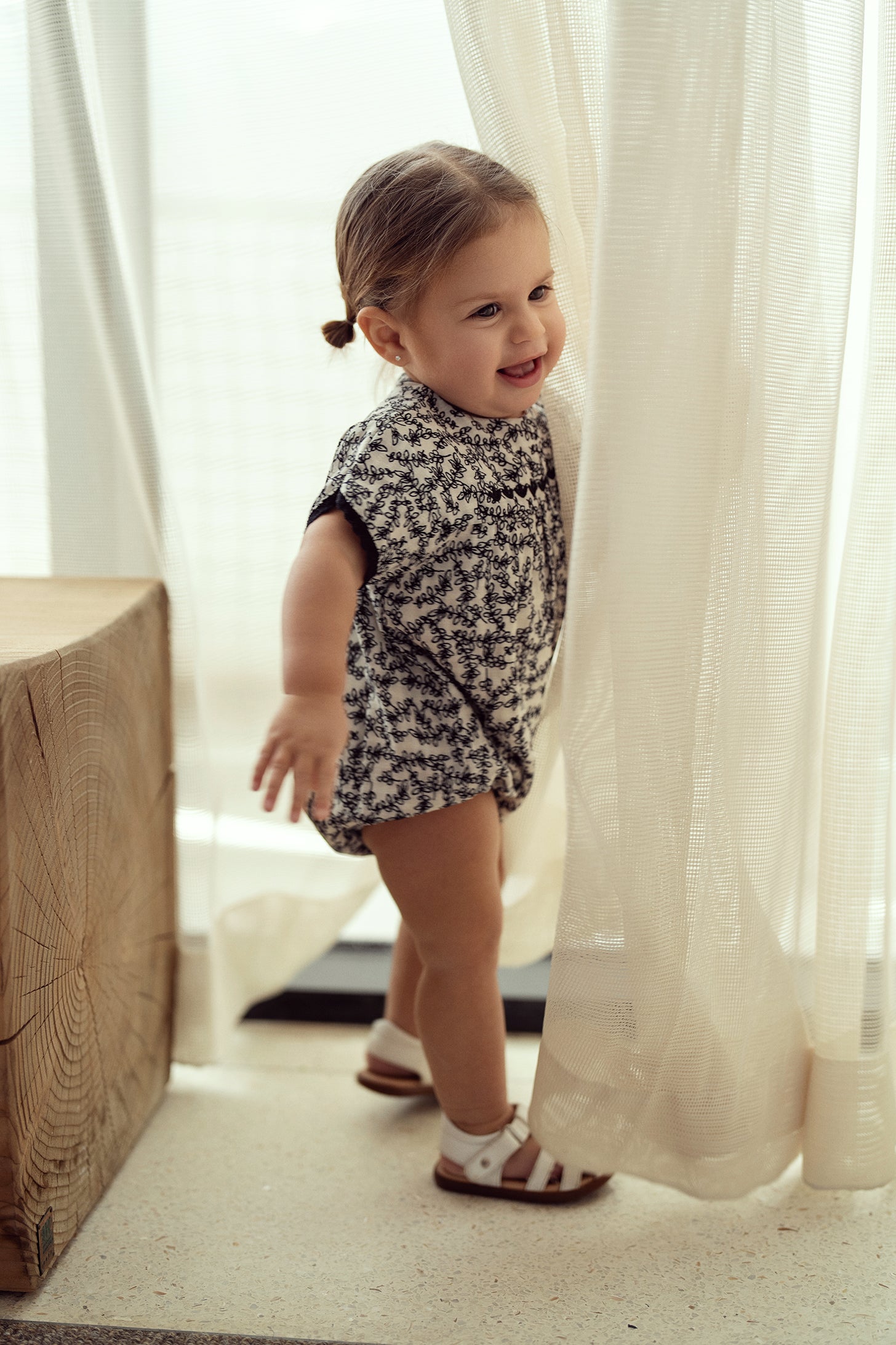 Leaf Print Bubble in by Posie & Pistachio