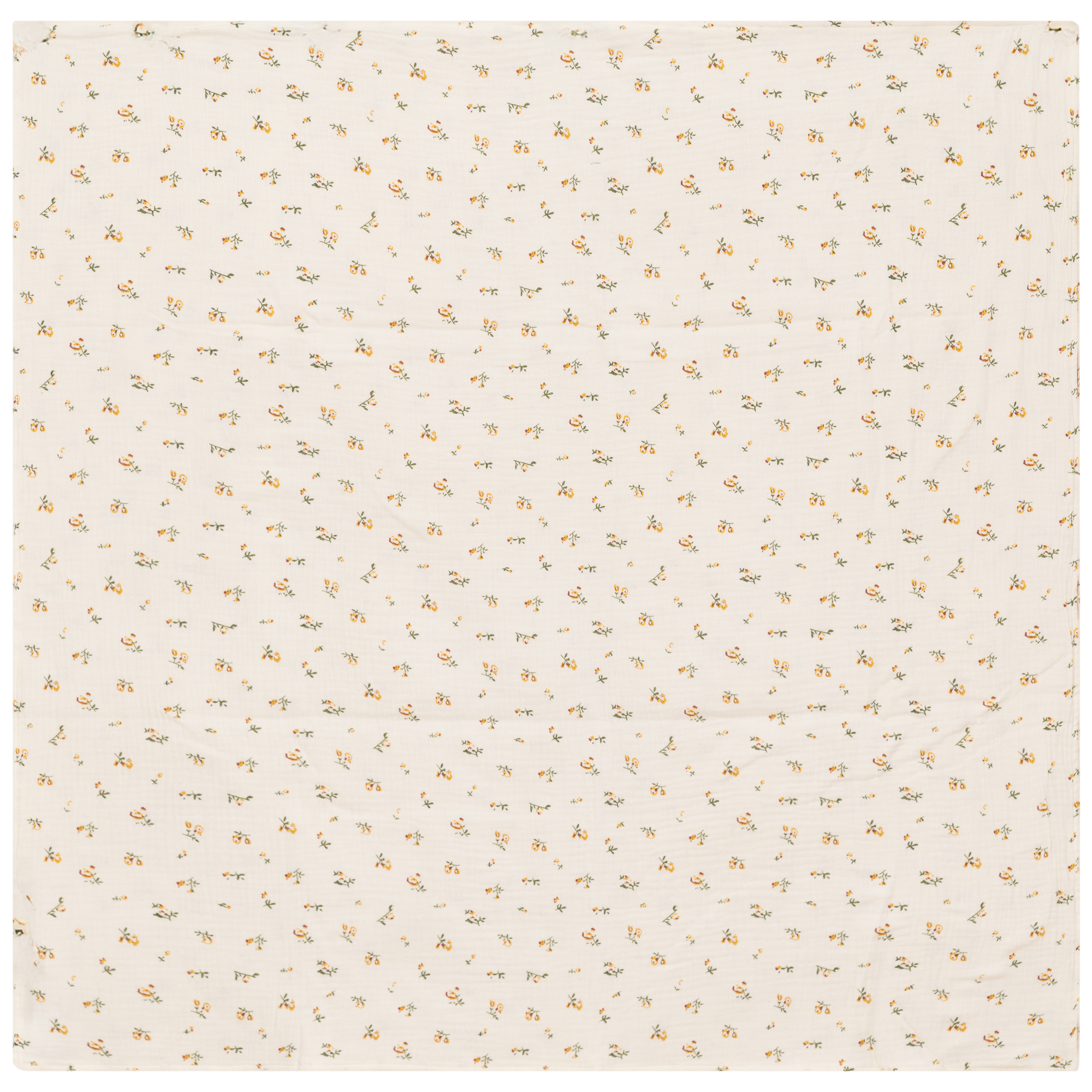 Floral Gauze Swaddle in Off White One Size by Space Grey