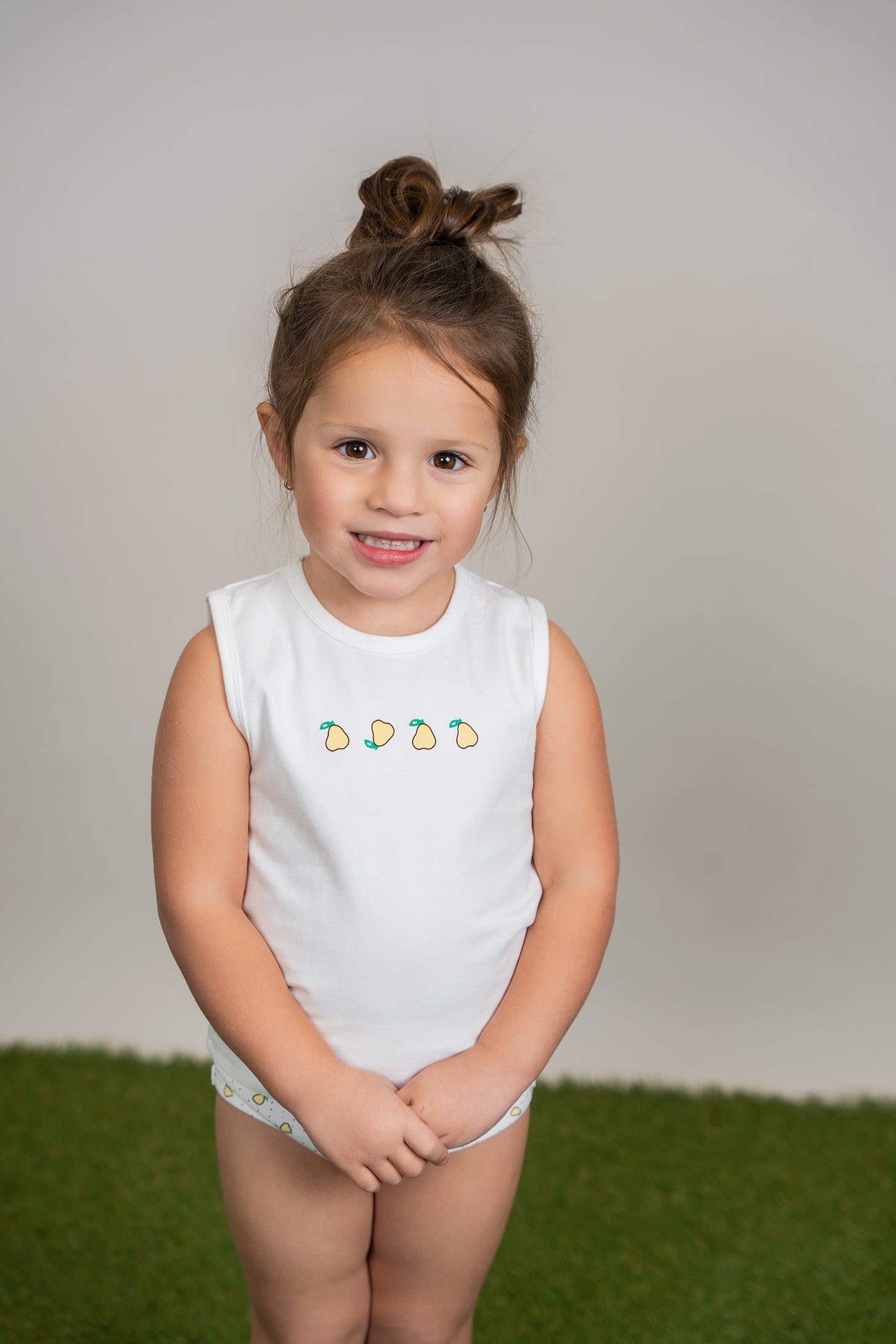 Strawberry and Pear Printed 2pc Set in by Puddles