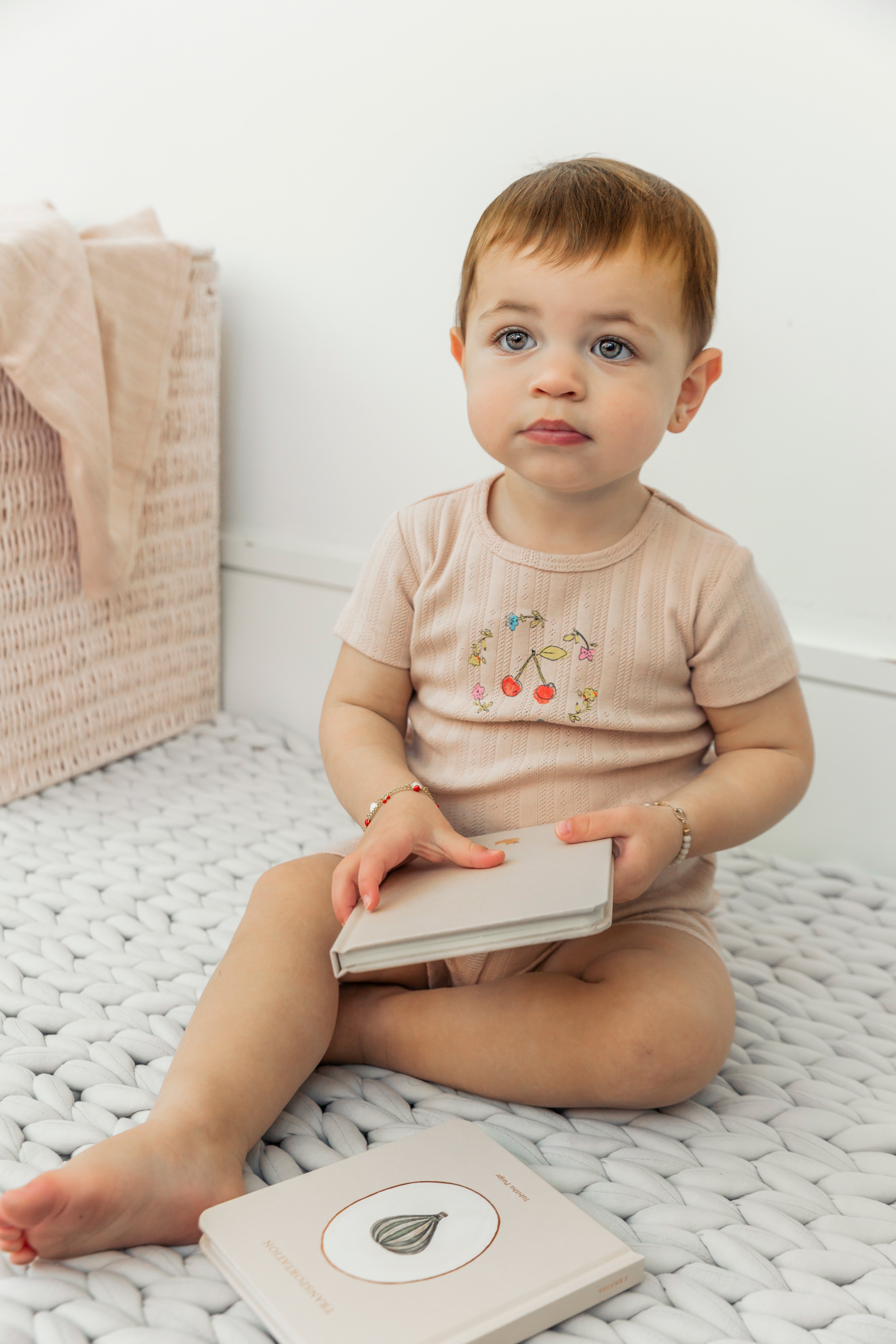 Pointelle Ribbed 2Pc Set in by Space Grey