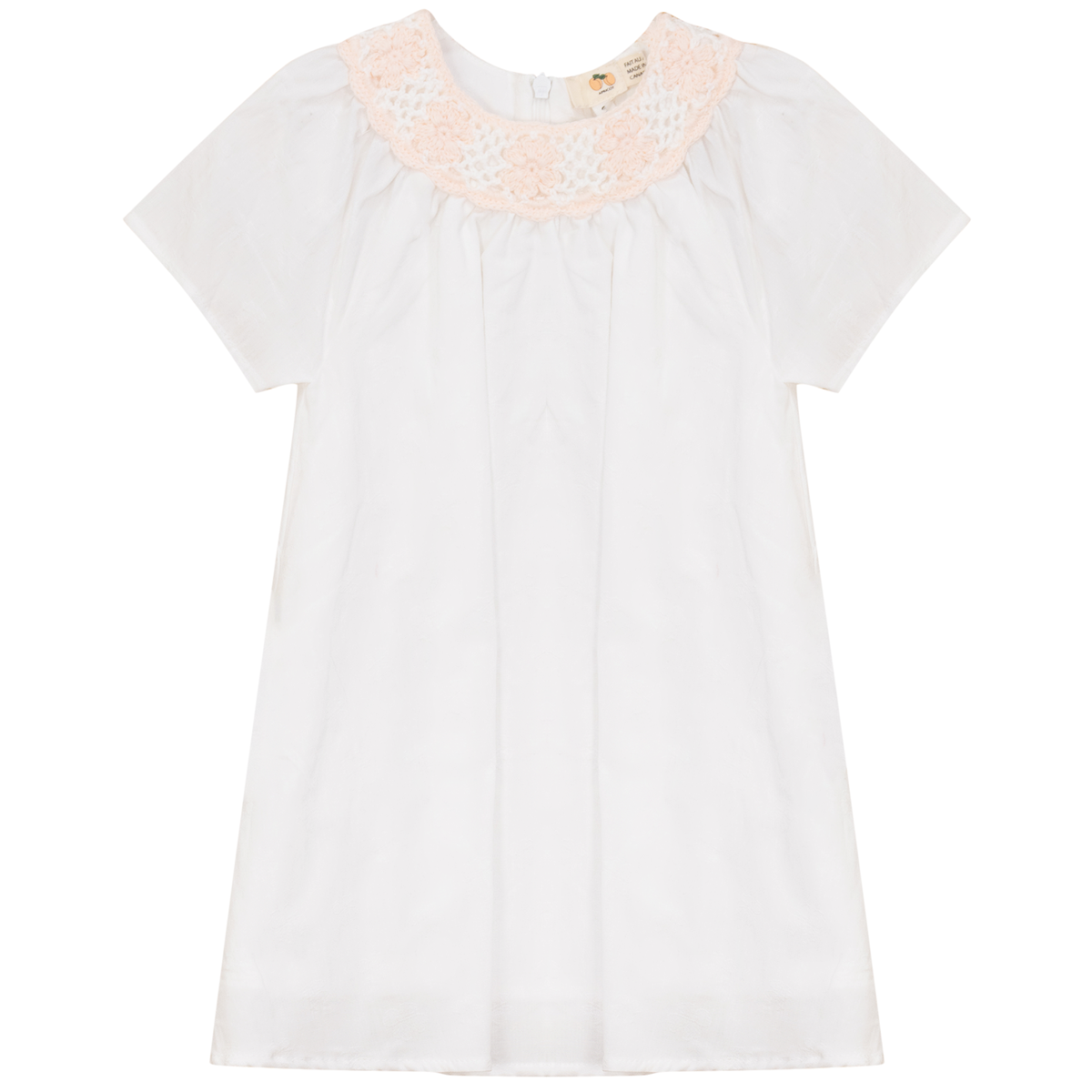 Woven Crochet Dress in Off White by Apricot