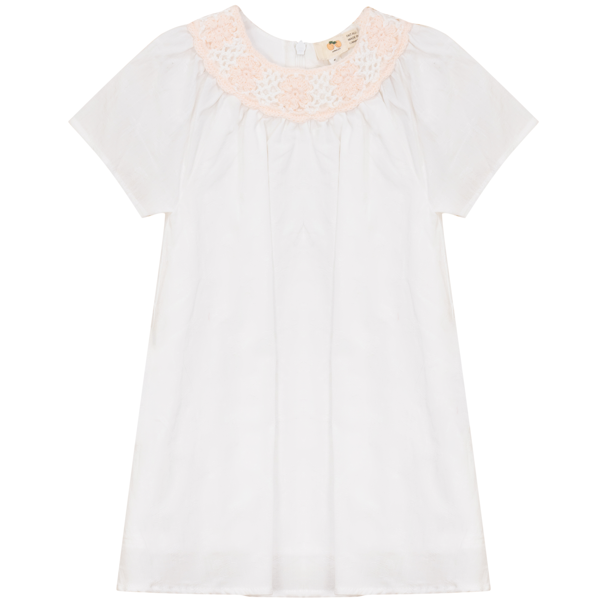 Woven Crochet Dress in Off White by Apricot