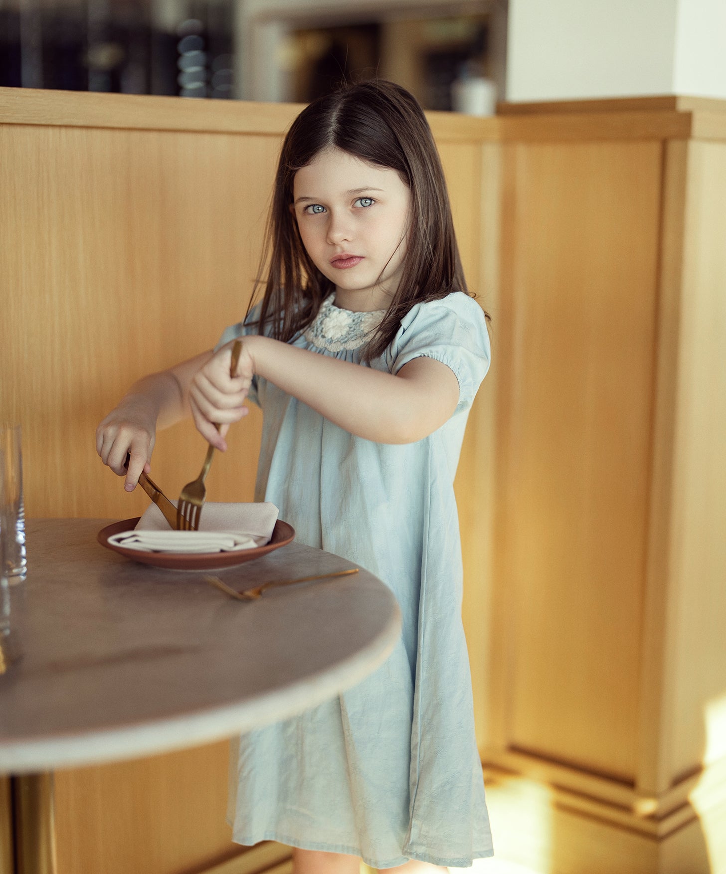 Woven Crochet Dress in by Apricot