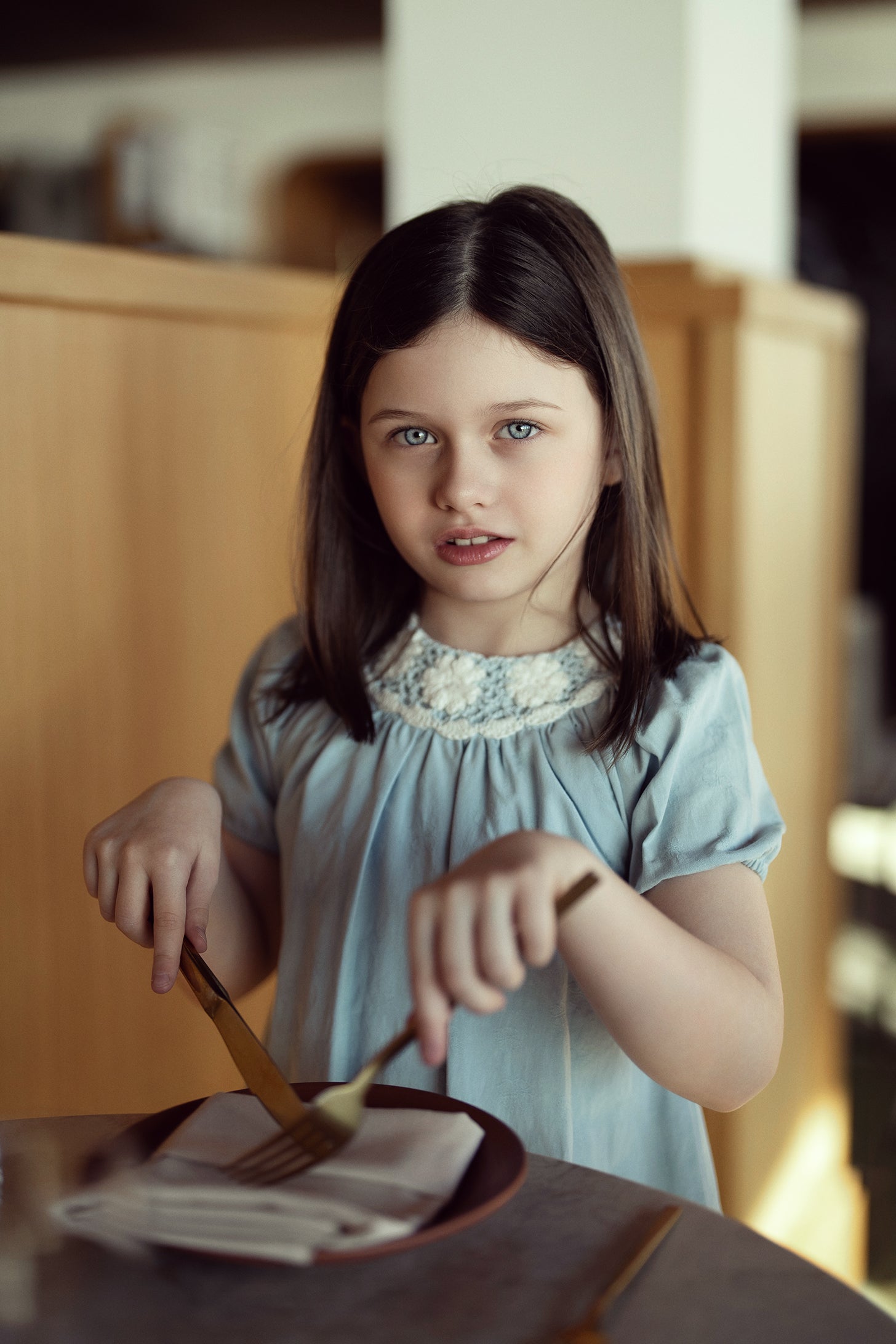 Woven Crochet Dress in by Apricot