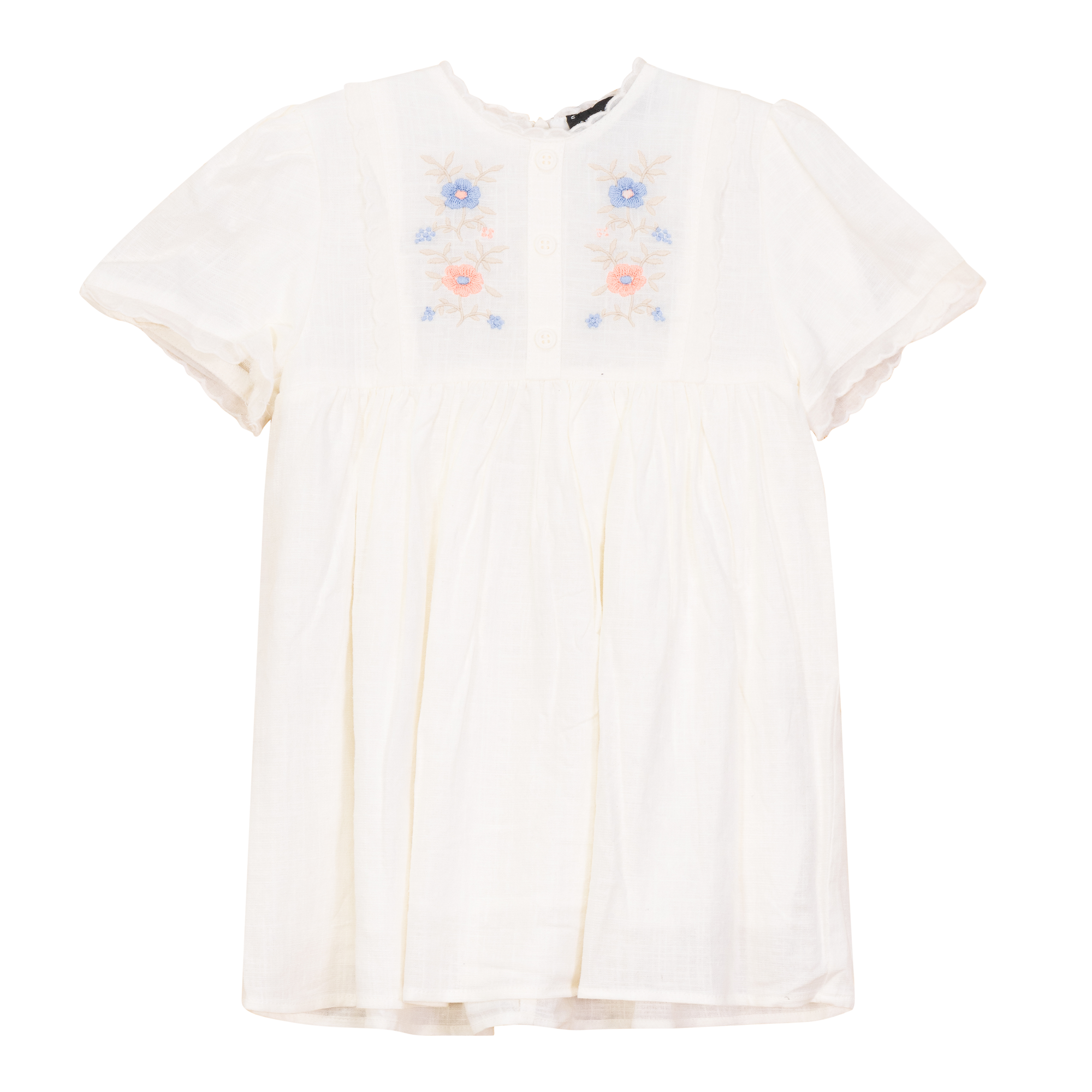 Cape Dress in Off White by Space Grey