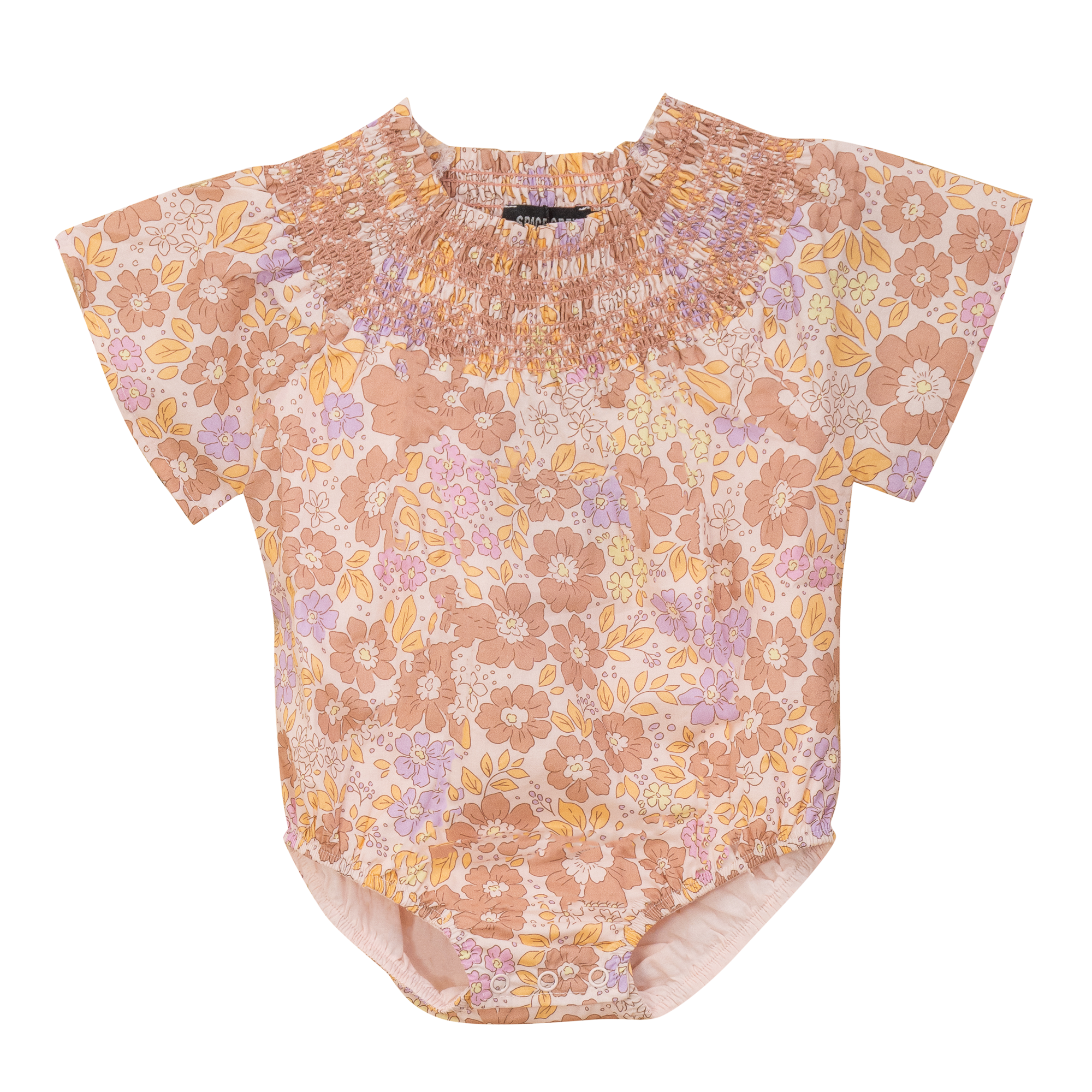 Floral Print Woven Bubble in Pink by Space Grey