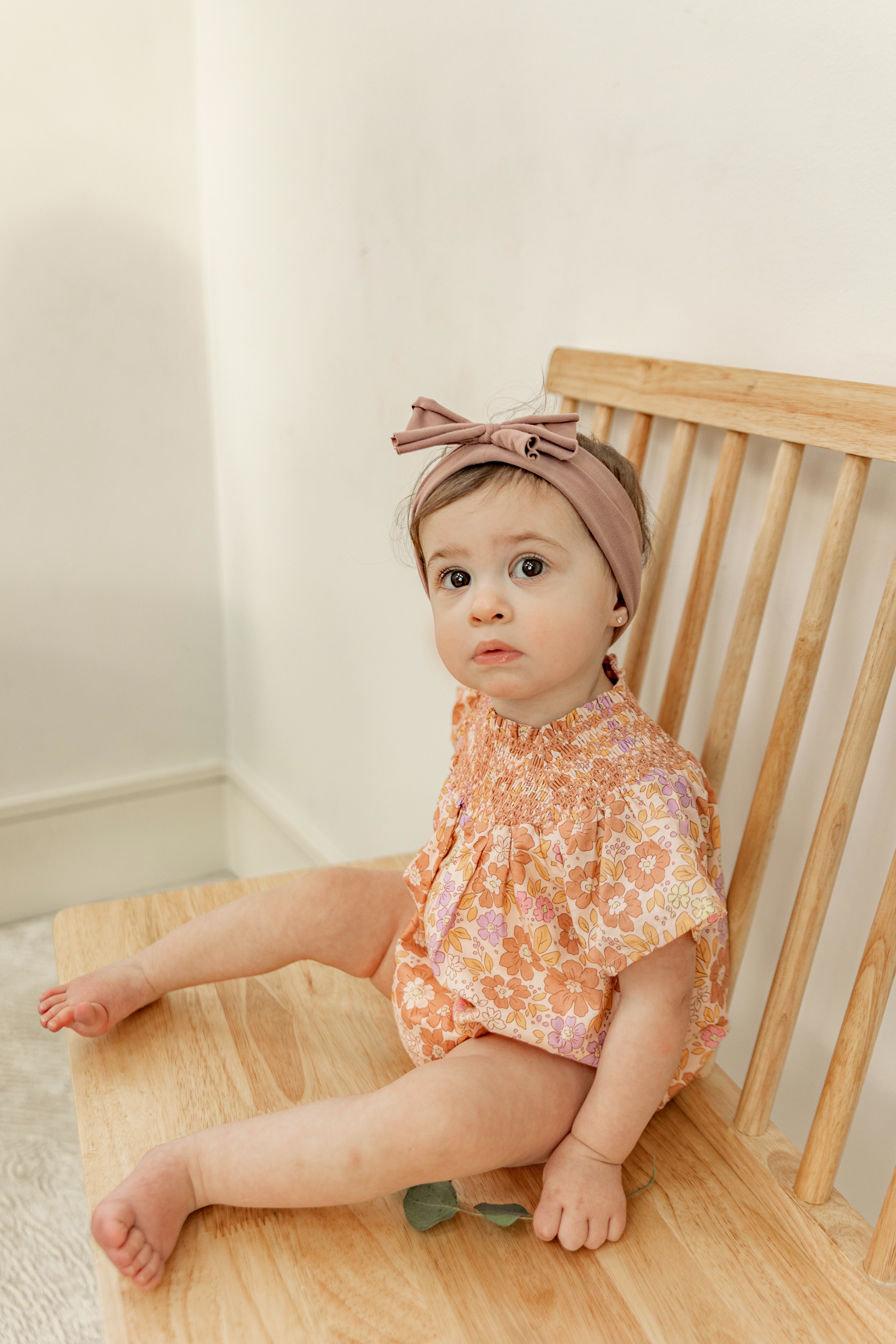 Floral Print Woven Bubble in by Space Grey