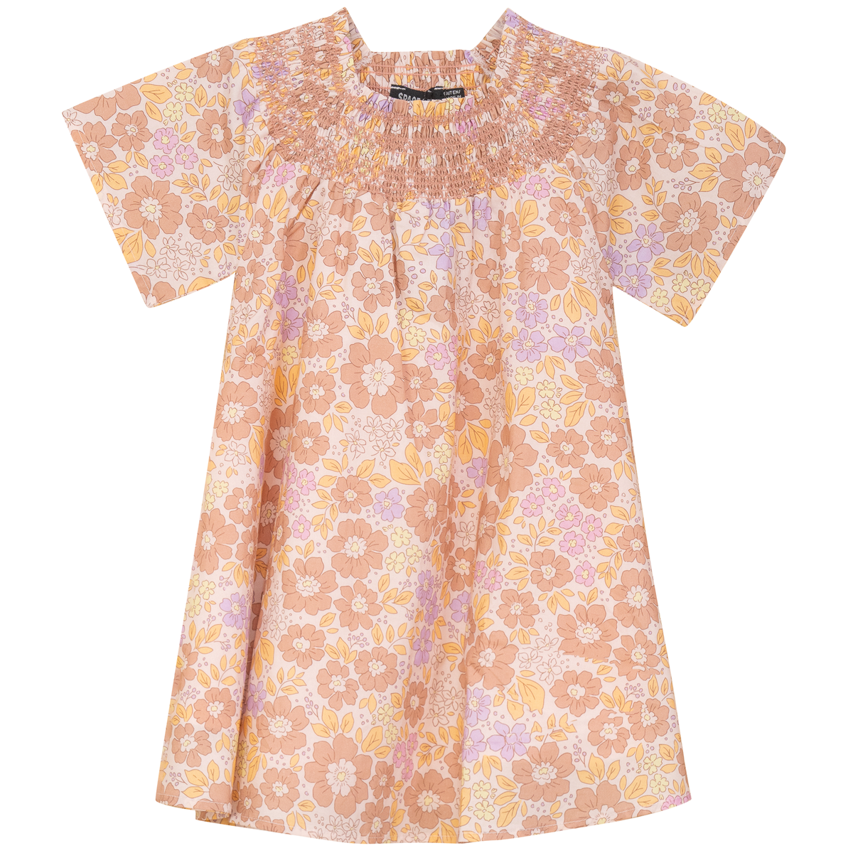 Floral Print Woven Dress in Pink by Space Grey