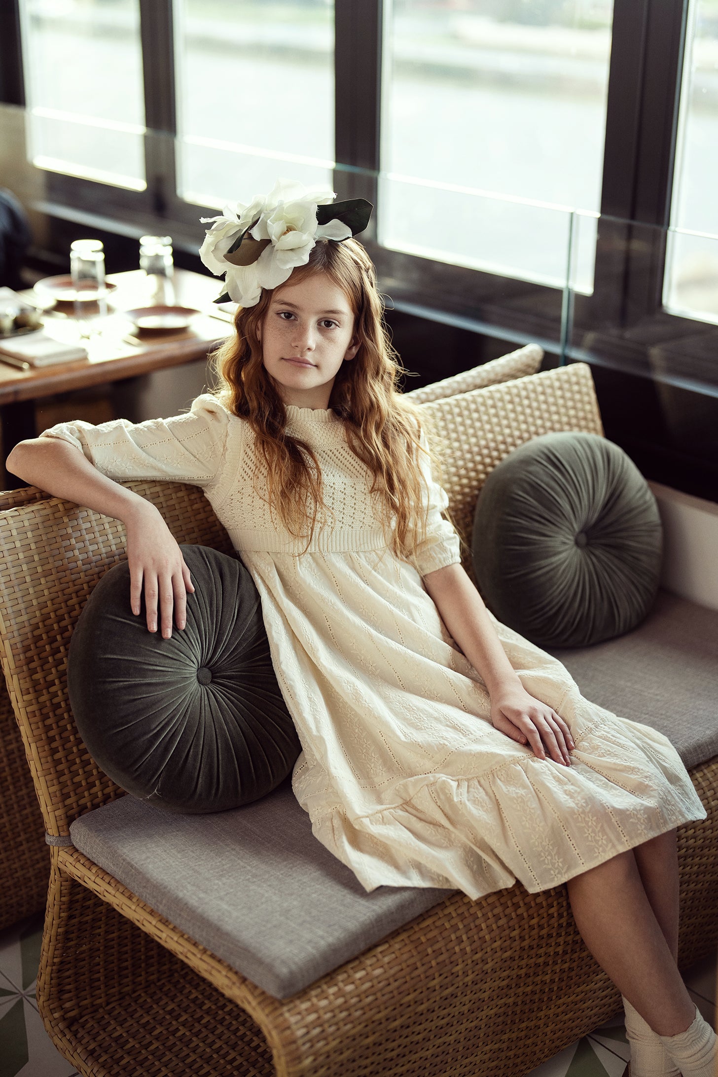 Woven Dress with Vest in by Imagine