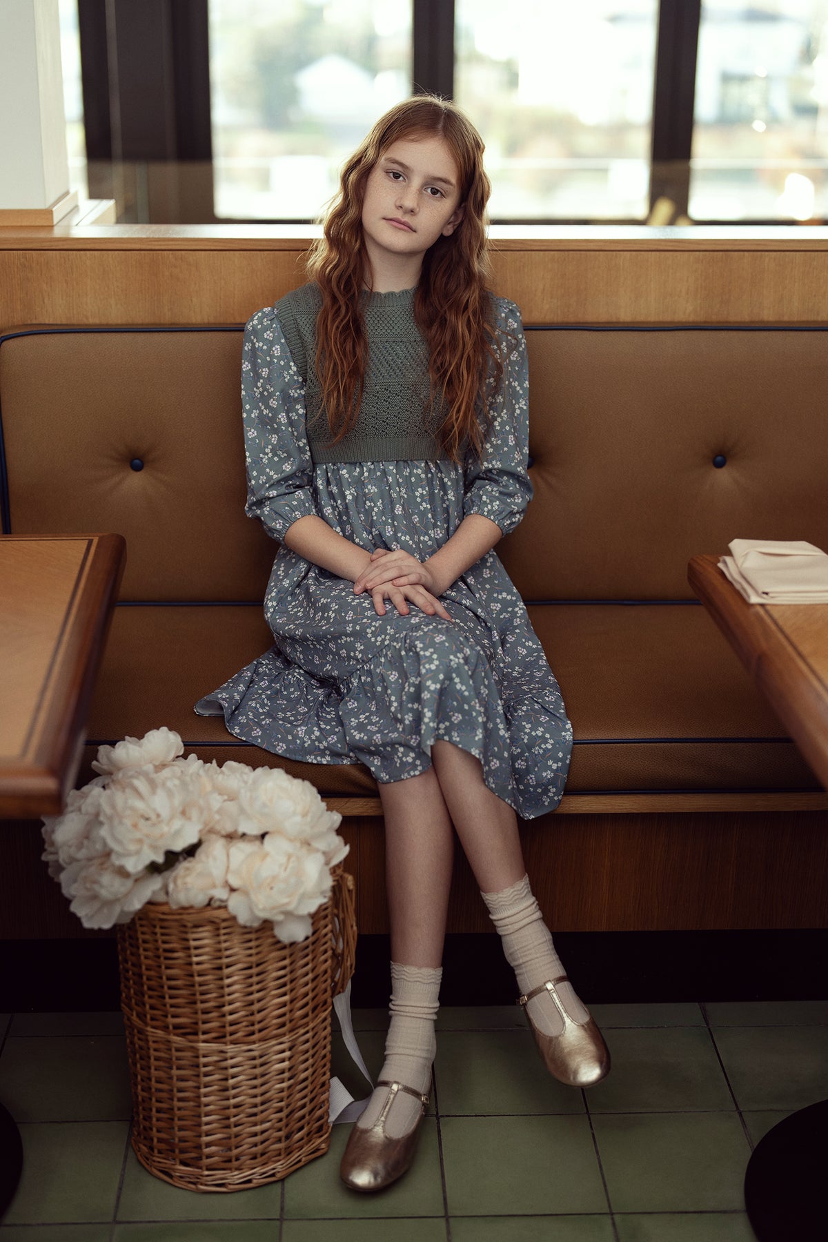 Woven Floral Dress with Vest in by Imagine