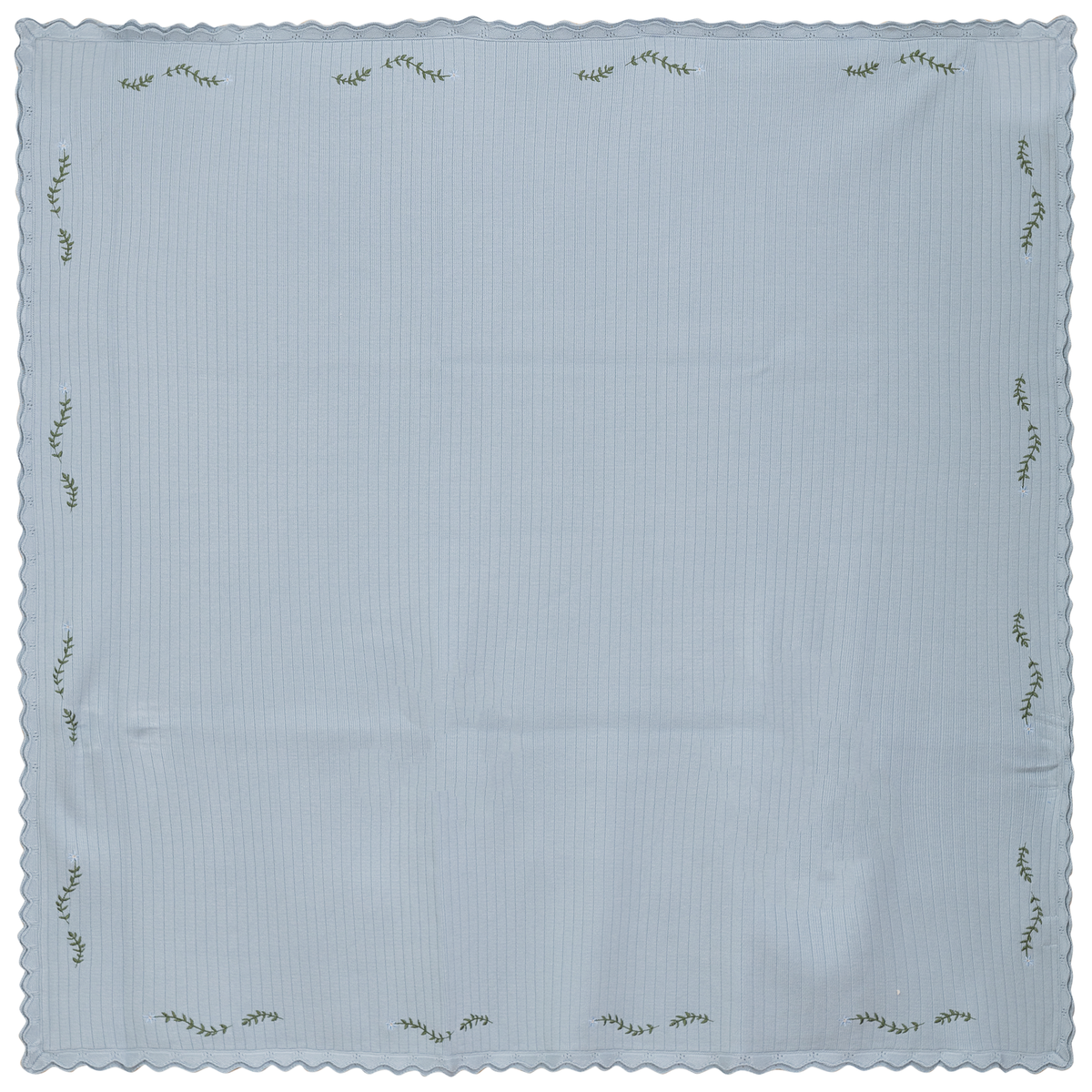 Rib Knit Blanket in Blue Mist One Size by Apricot