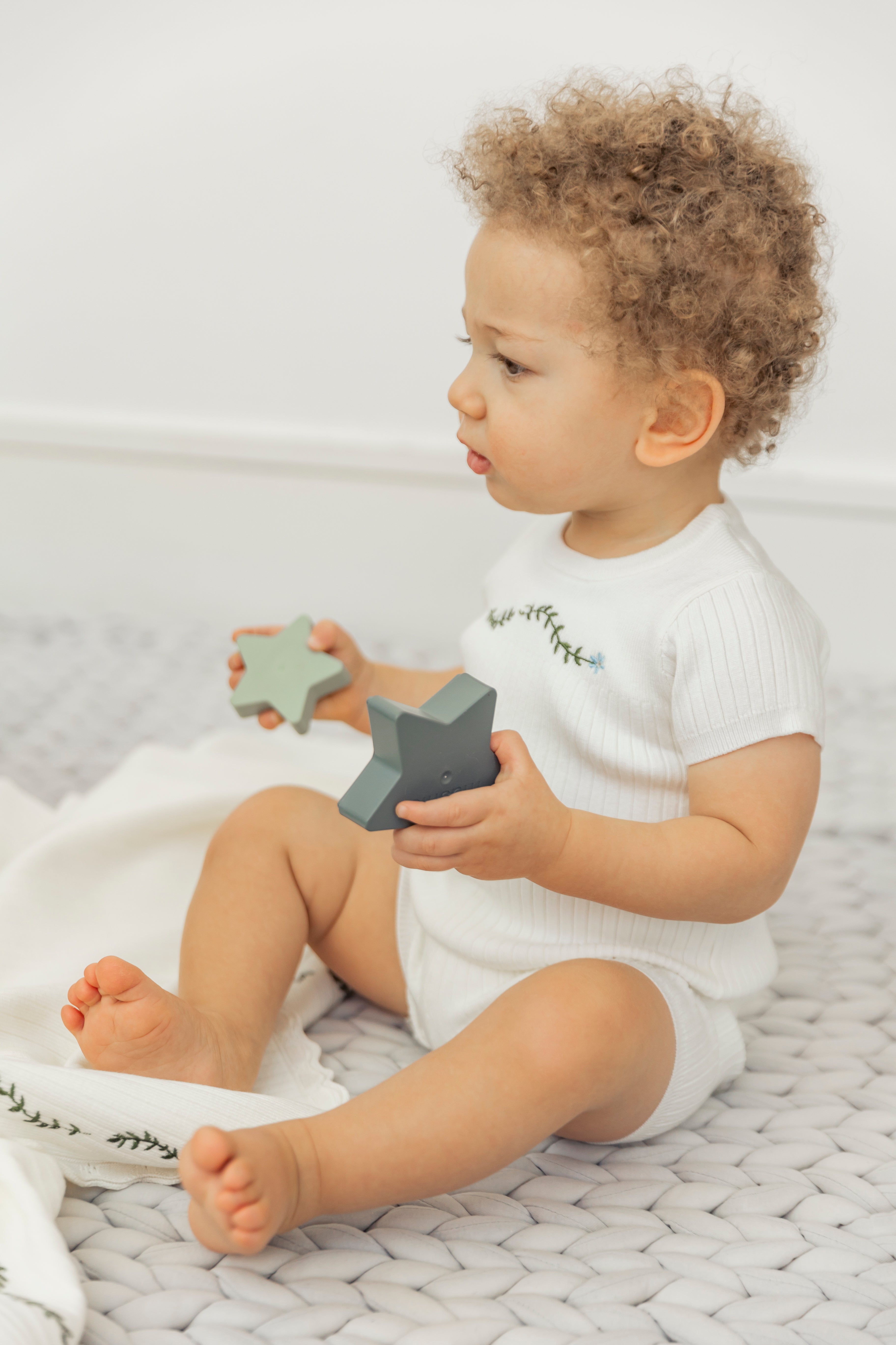 Rib knit Top and Shorts Set in by Apricot