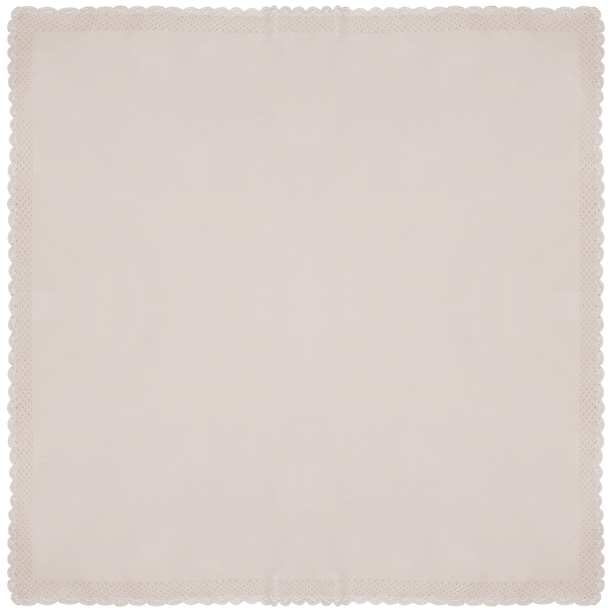Knit Crochet Blanket in Light Beige One Size by Bebe Bella
