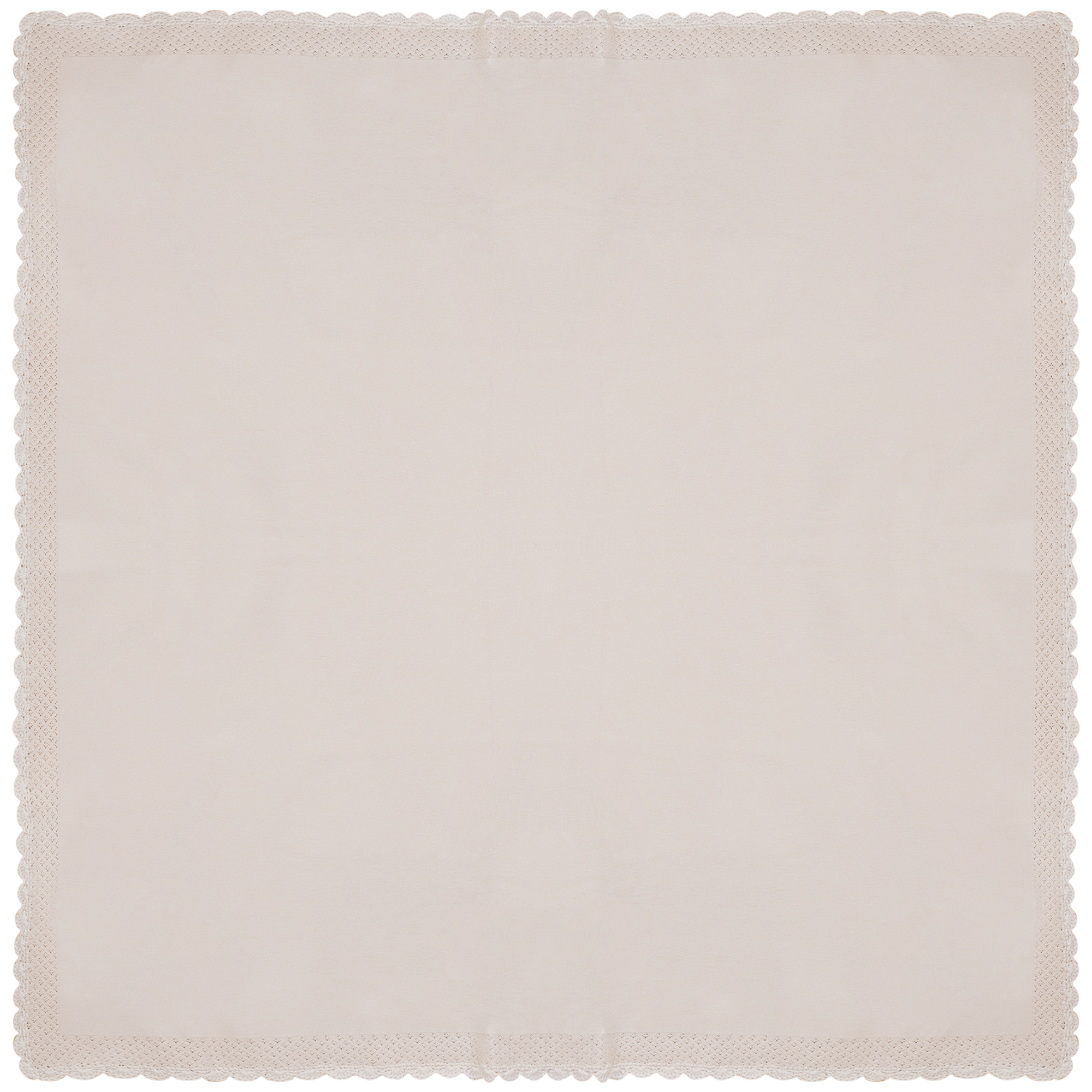 Knit Crochet Blanket in Light Beige One Size by Bebe Bella