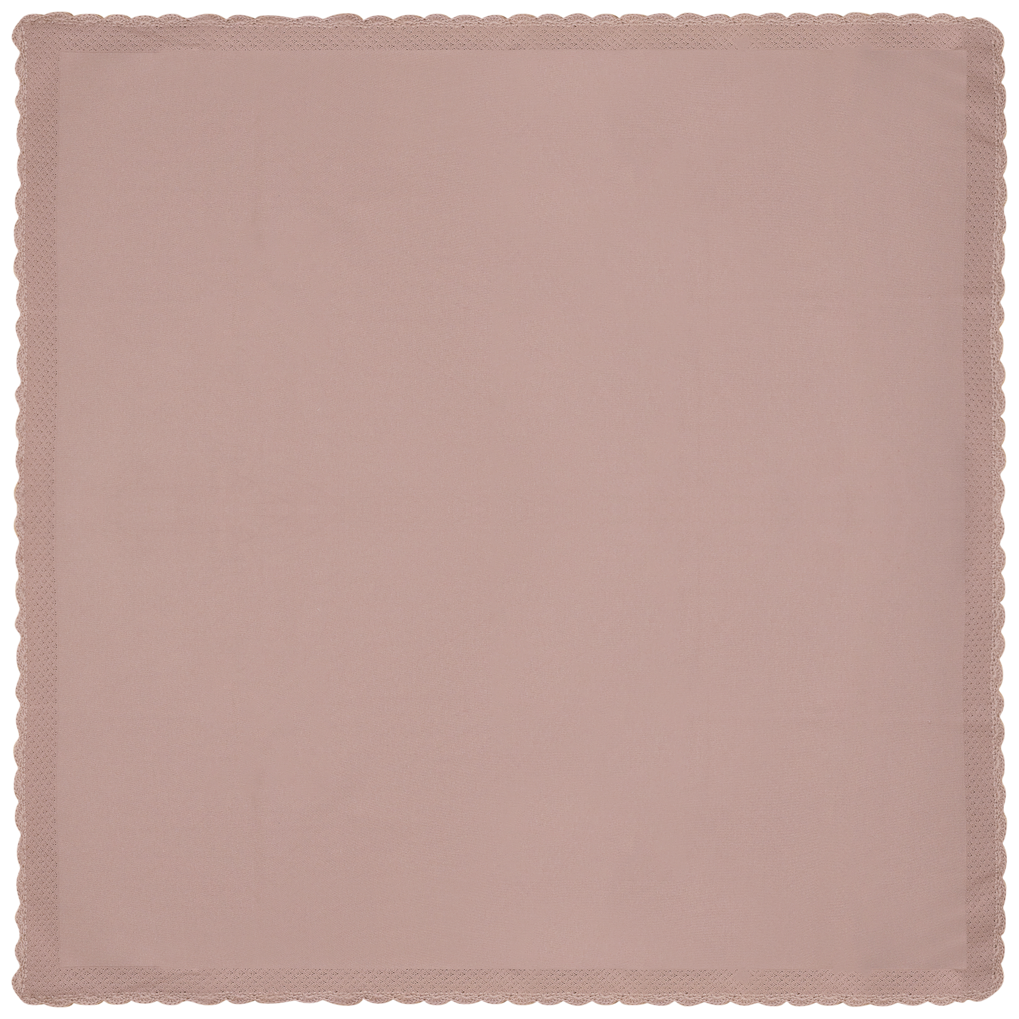 Knit Crochet Blanket in Rose Cloud One Size by Bebe Bella