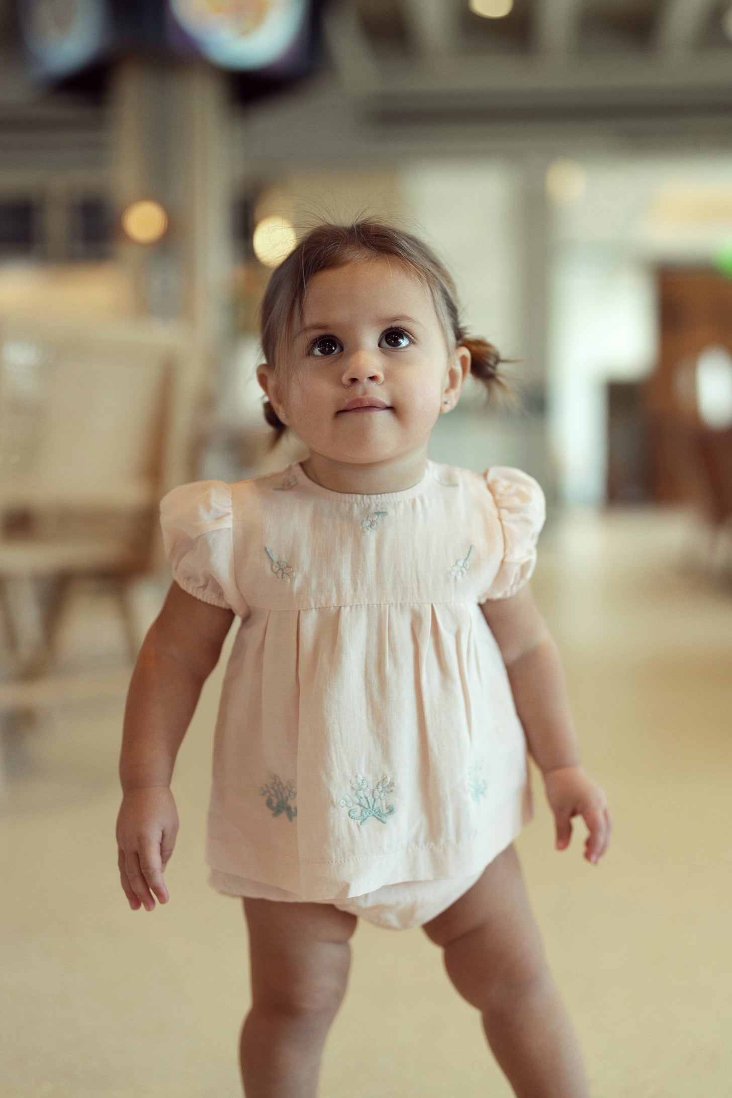 Cotton Floral Embroidered 2Pc Set in by Posie & Pistachio