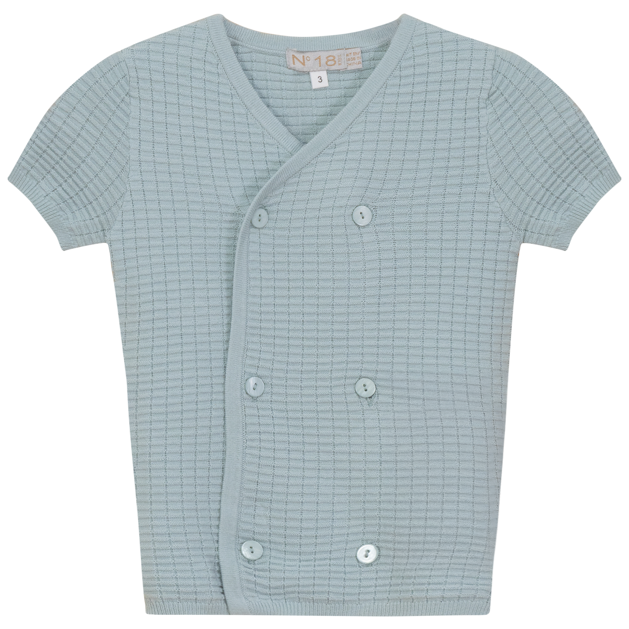 Knitted Double Breasted Top in Seabrook by No18 Kids