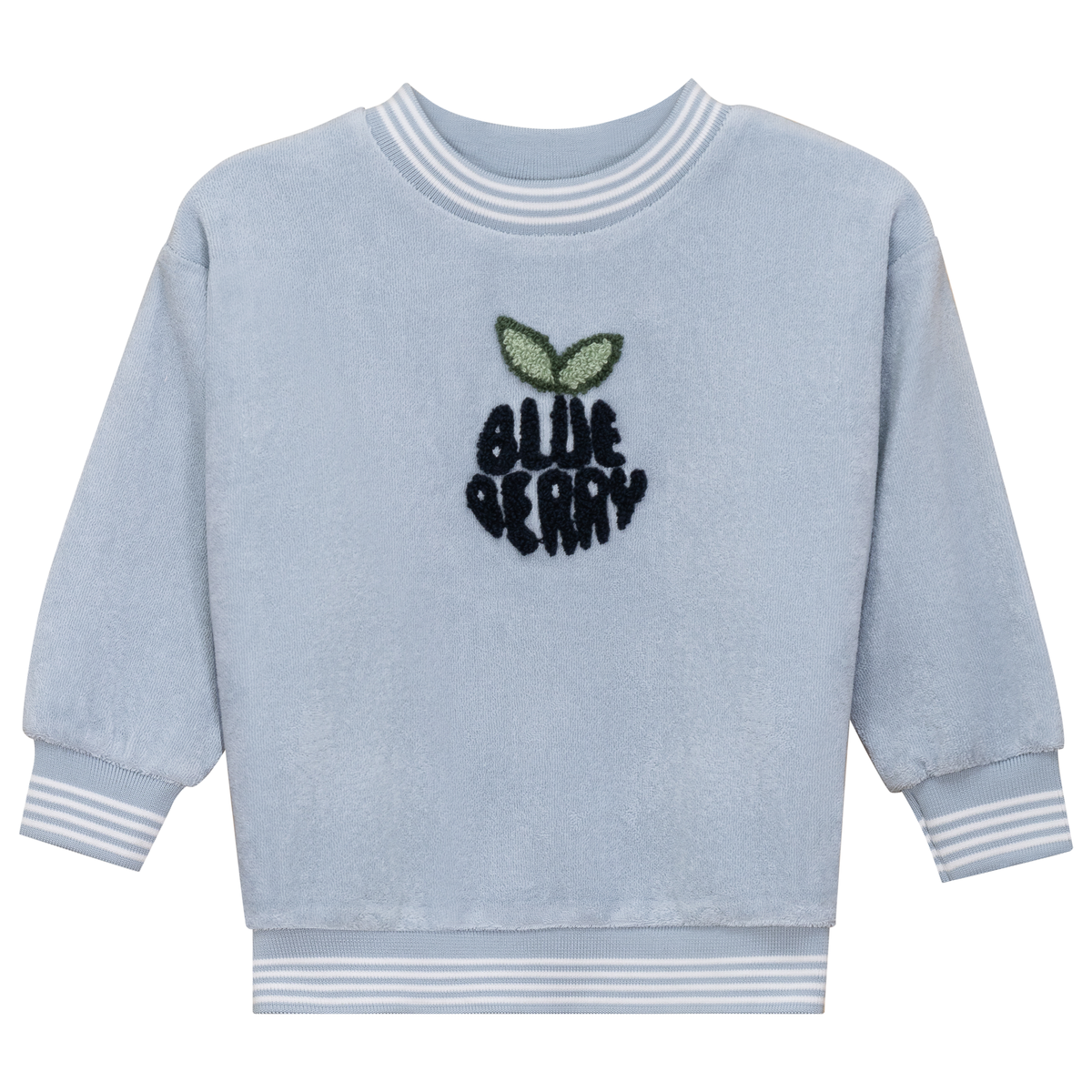 Blue Berry Terry Top in Blue by Puddles