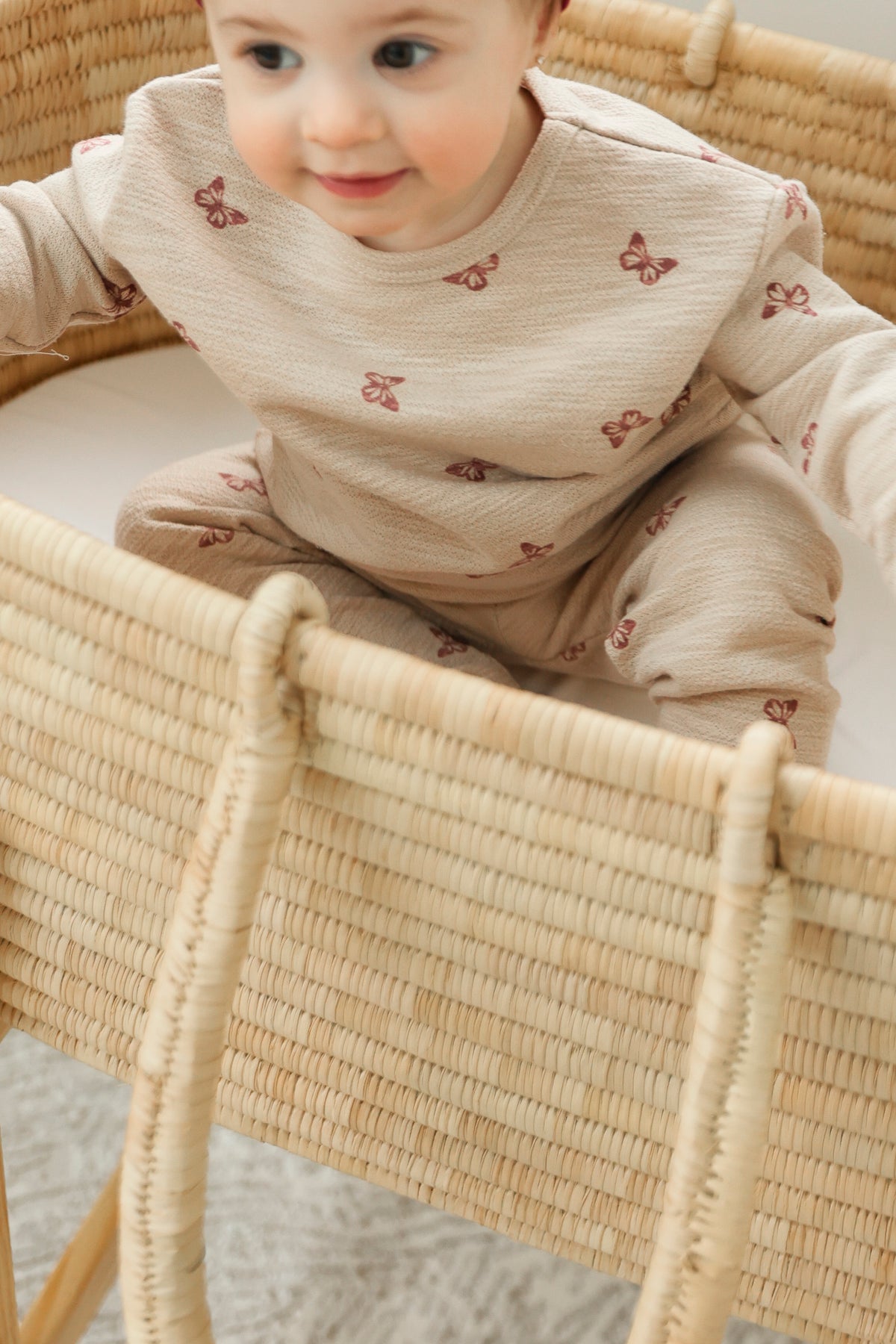 Butterfly Turtle Printed 2Pc Set in by Space Grey