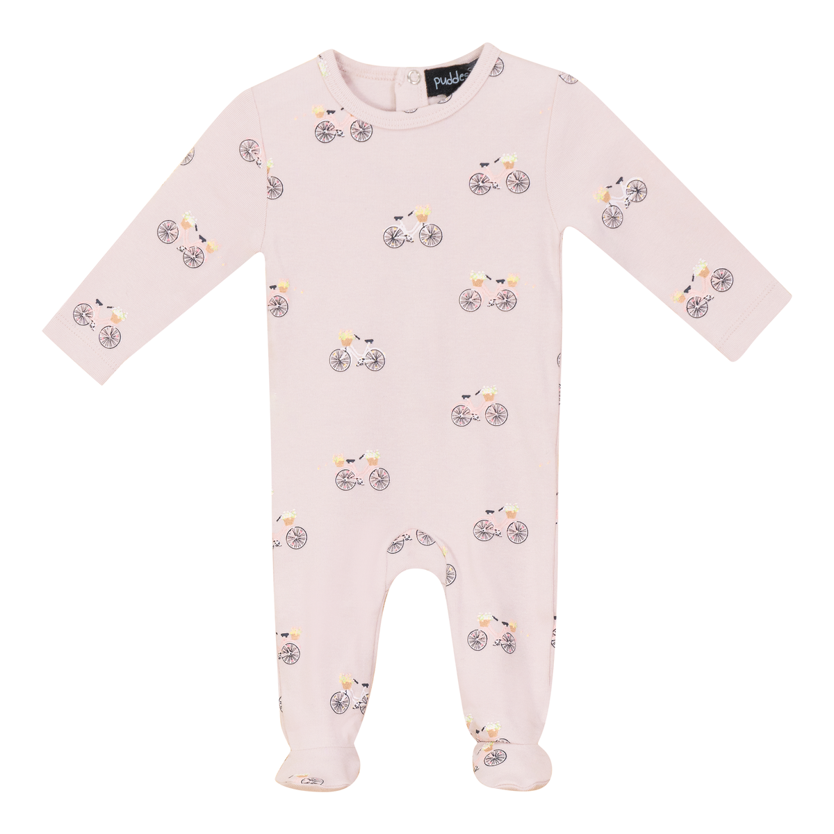 Scooter Bicycle Print Onesie in Primrose 3 Months by Puddles
