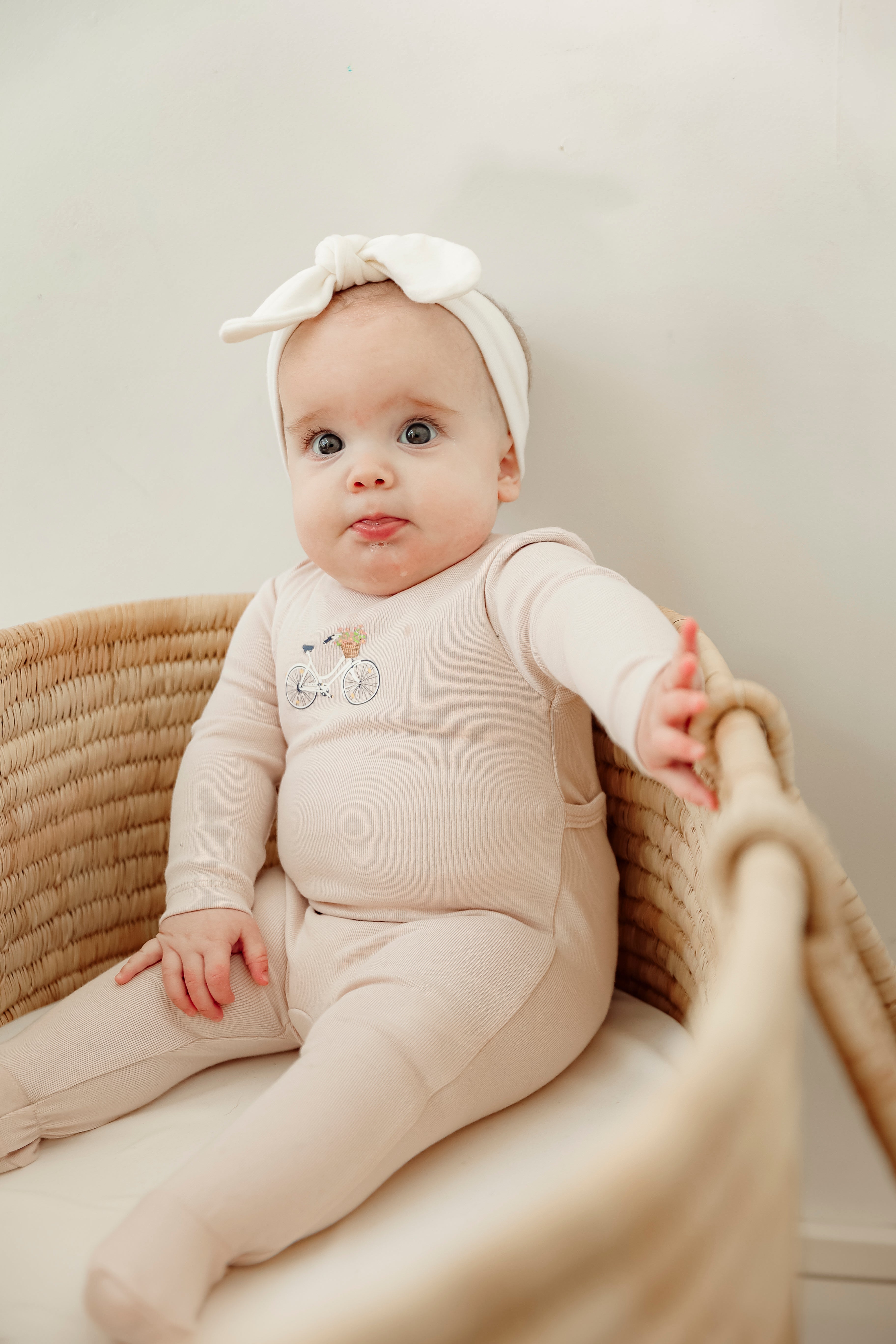 Scooter Bicycle Print Onesie in by Puddles