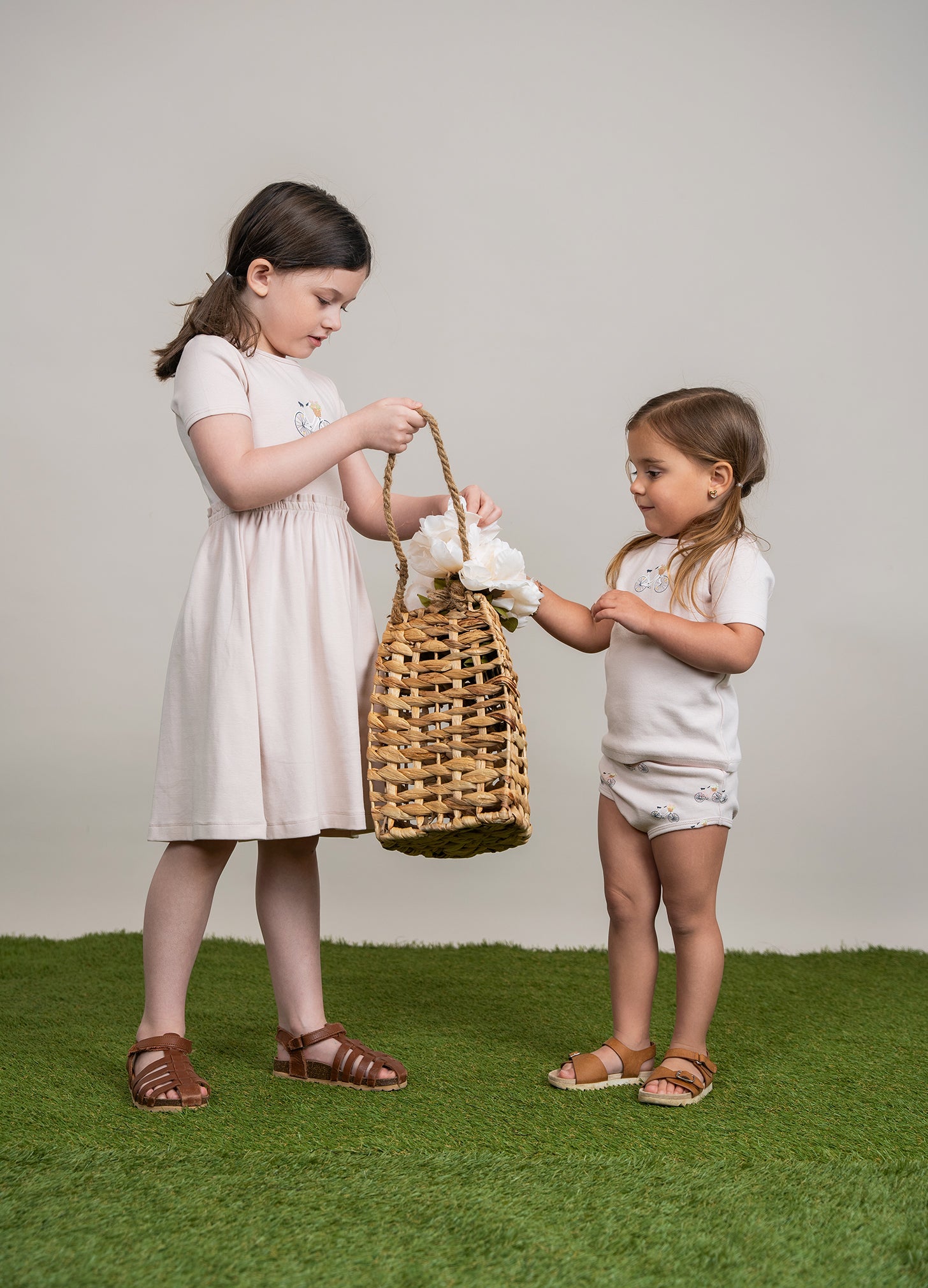 Bicycle Printed 2Pc Set in by Puddles