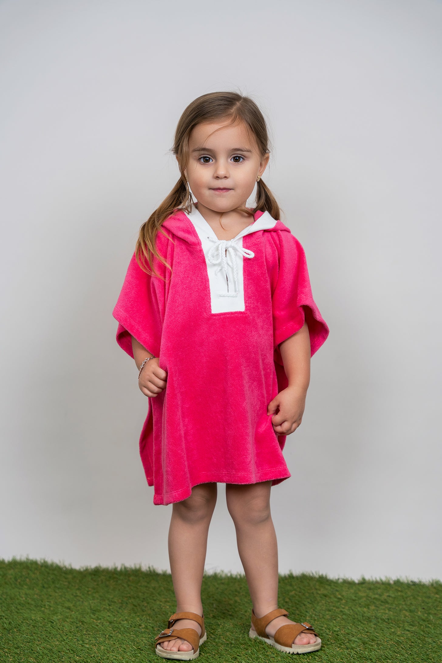 Cotton Terry Poncho in by Sunburnt