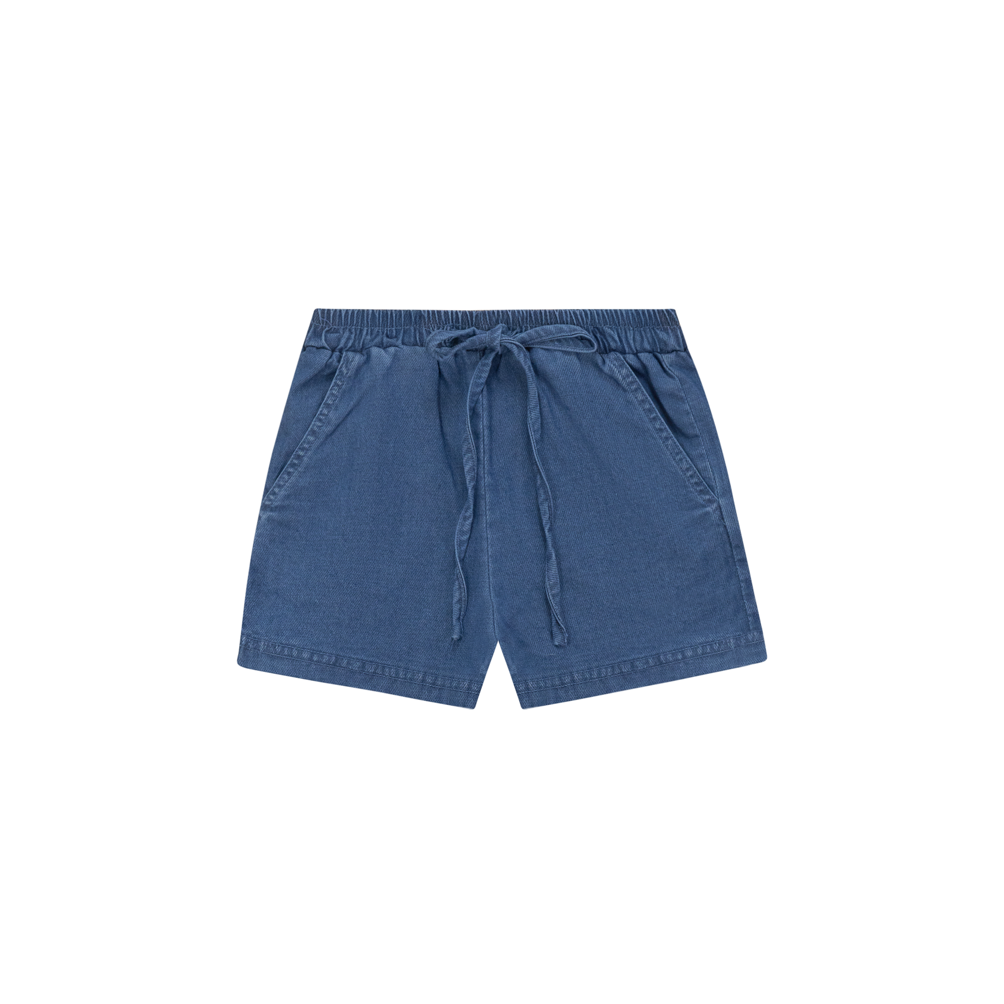 Denim Shorts in Medium Denim by So What