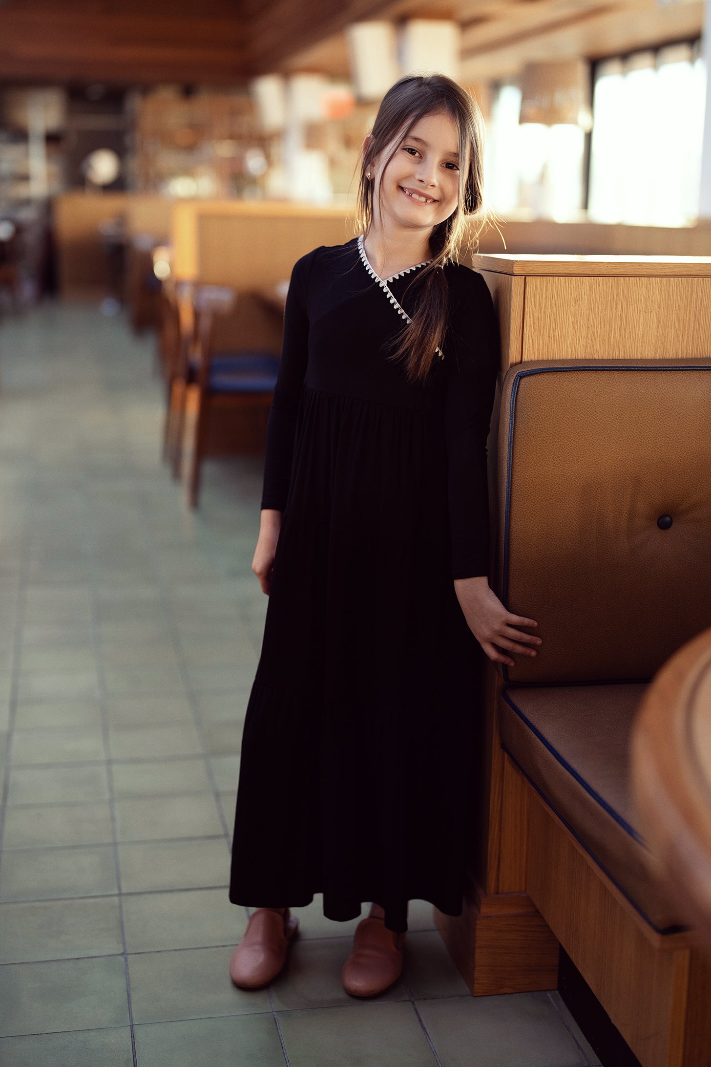 Tiered Wrap Robe in by Seal