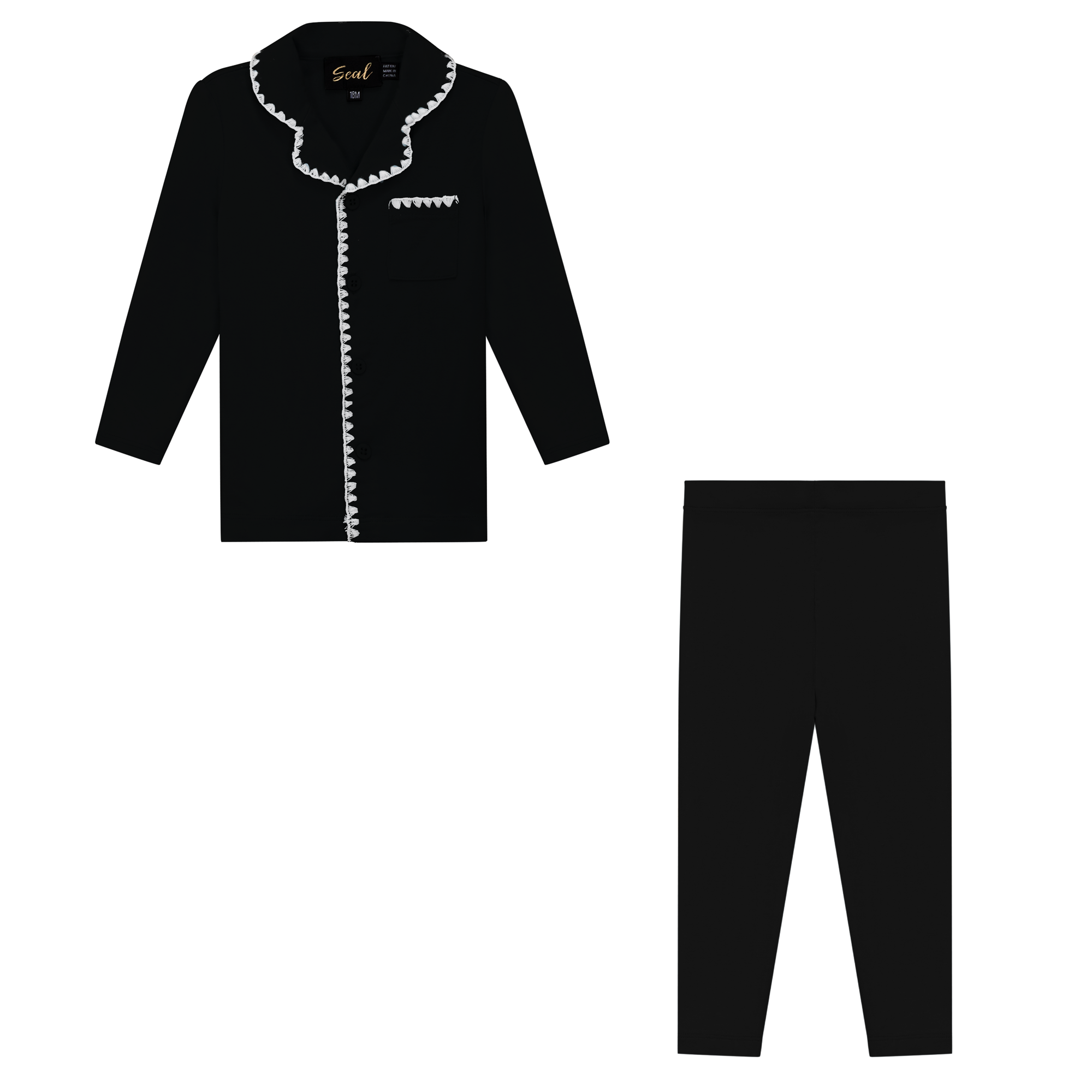 Grandpa Style 2pc Set in Black by Seal
