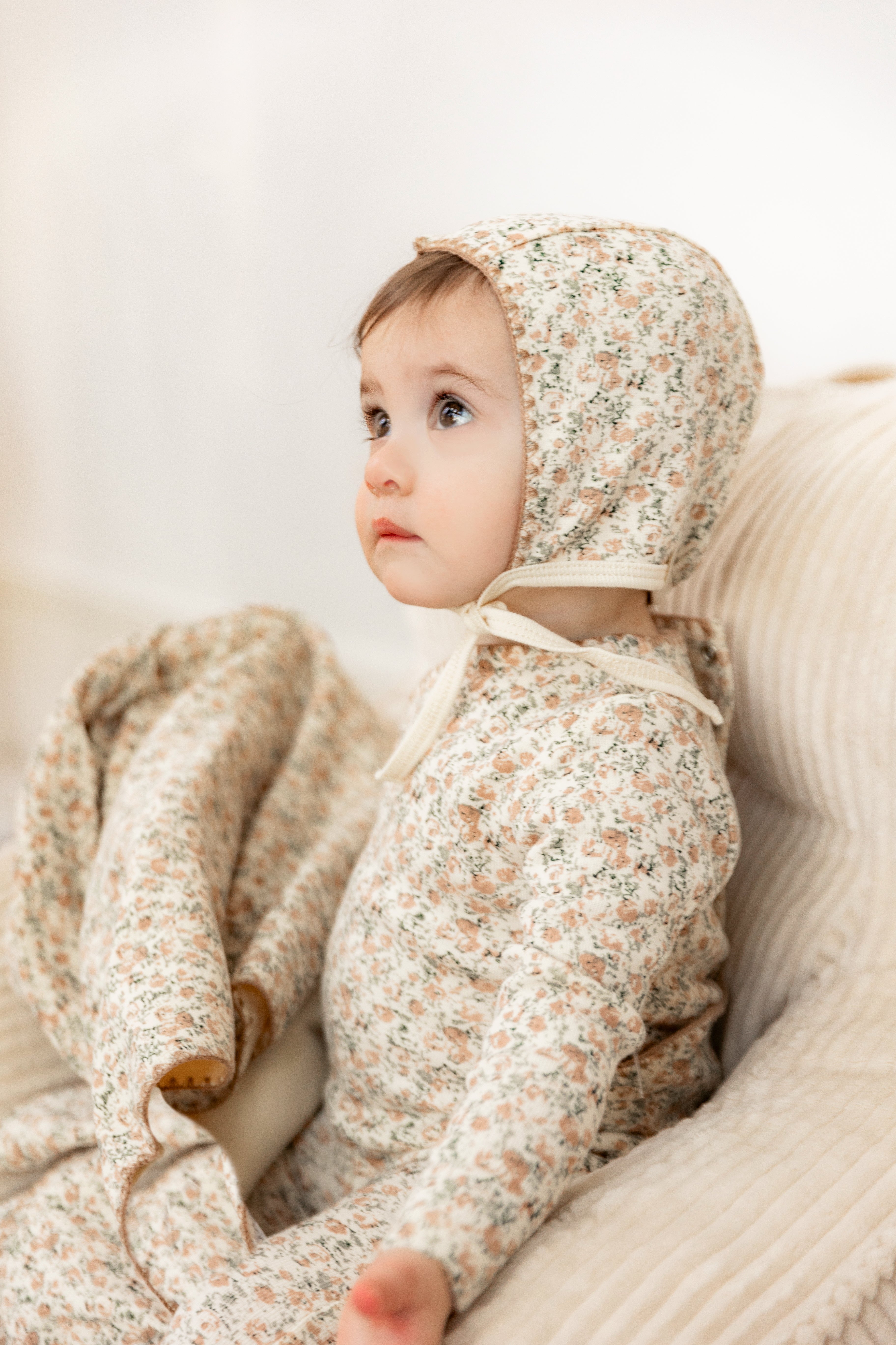 Ribbed Printed Blanket in by Bebe Bella